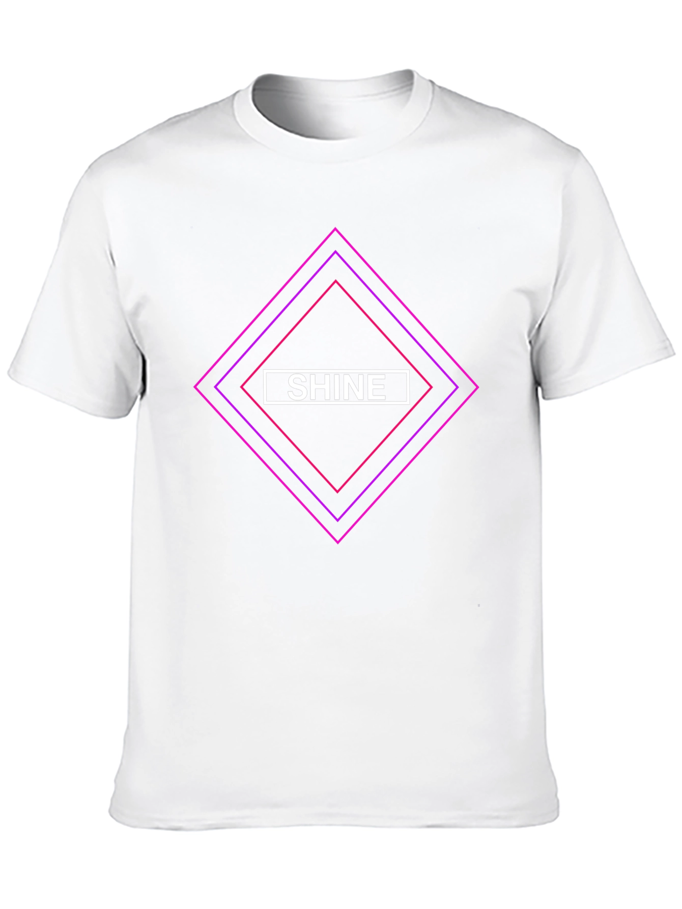 Shine Diamond Graphic Black T-Shirt - Stylish Casual Tee