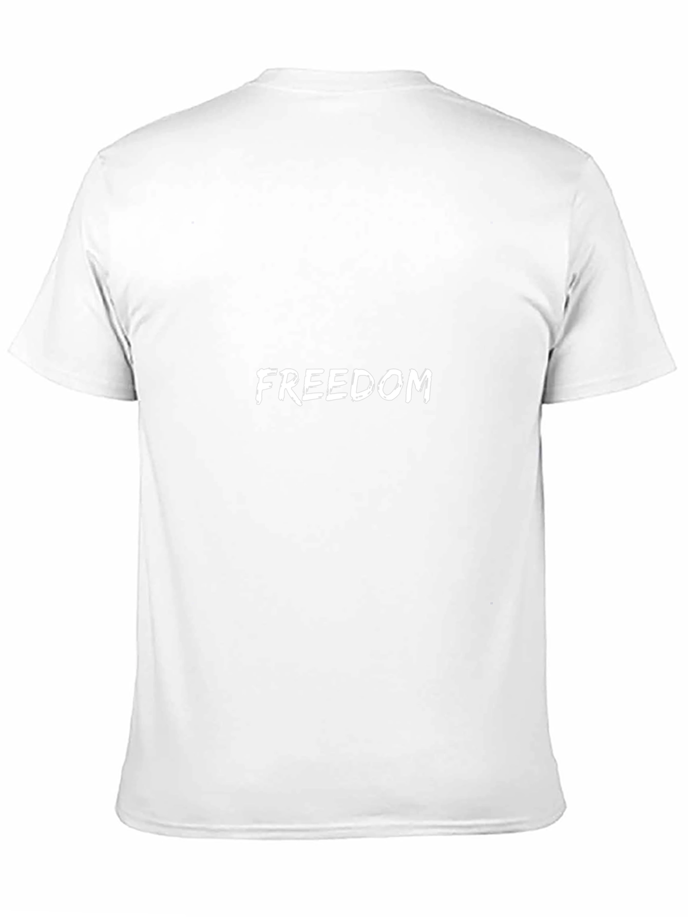 Freedom Graphic Tee - Black Cotton Casual T-Shirt