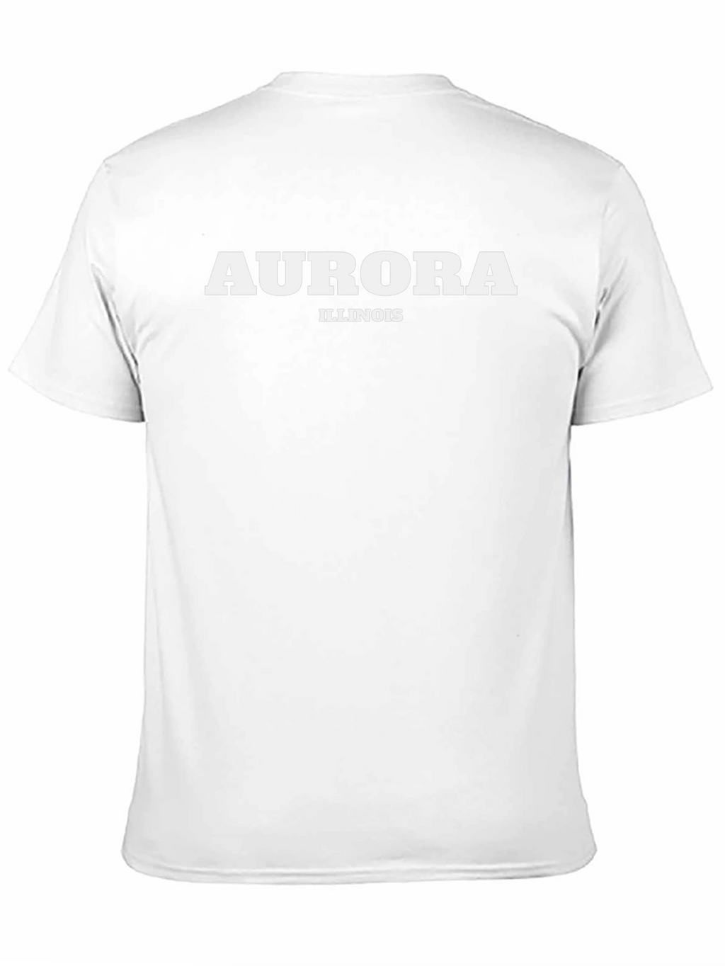 Aurora Illinois T-Shirt - Black Crew Neck Tee