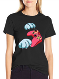Gamer Paw Controller Graphic Black T-Shirt