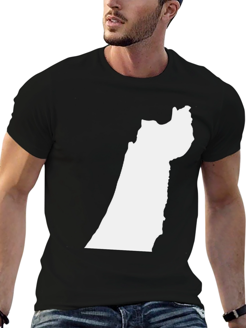 Geometric Map T-Shirt - Modern Design