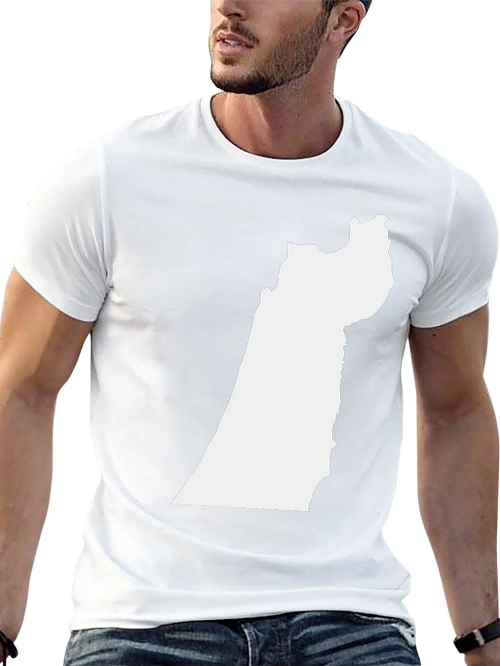 Geometric Map T-Shirt - Modern Design
