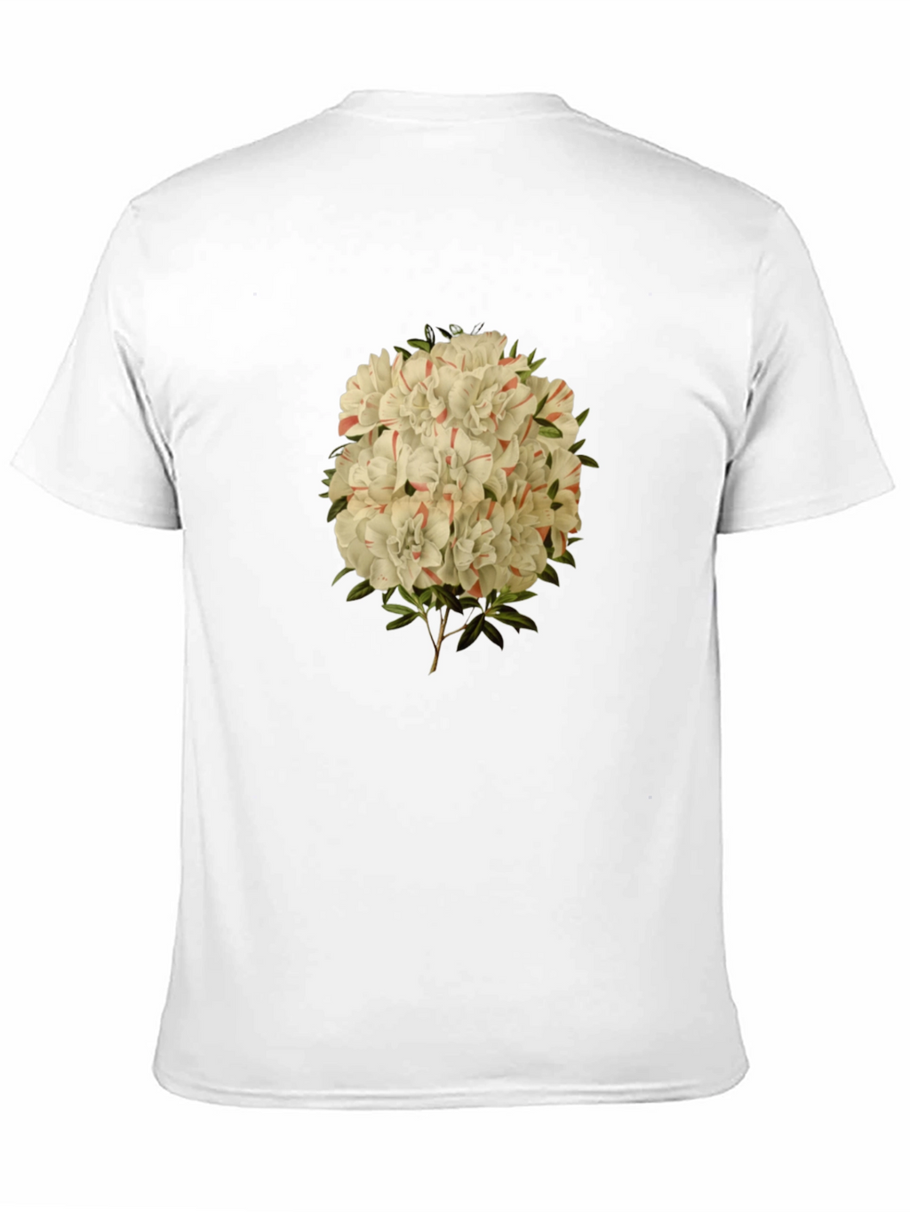 Floral Print Graphic Tee - Black Casual T-Shirt