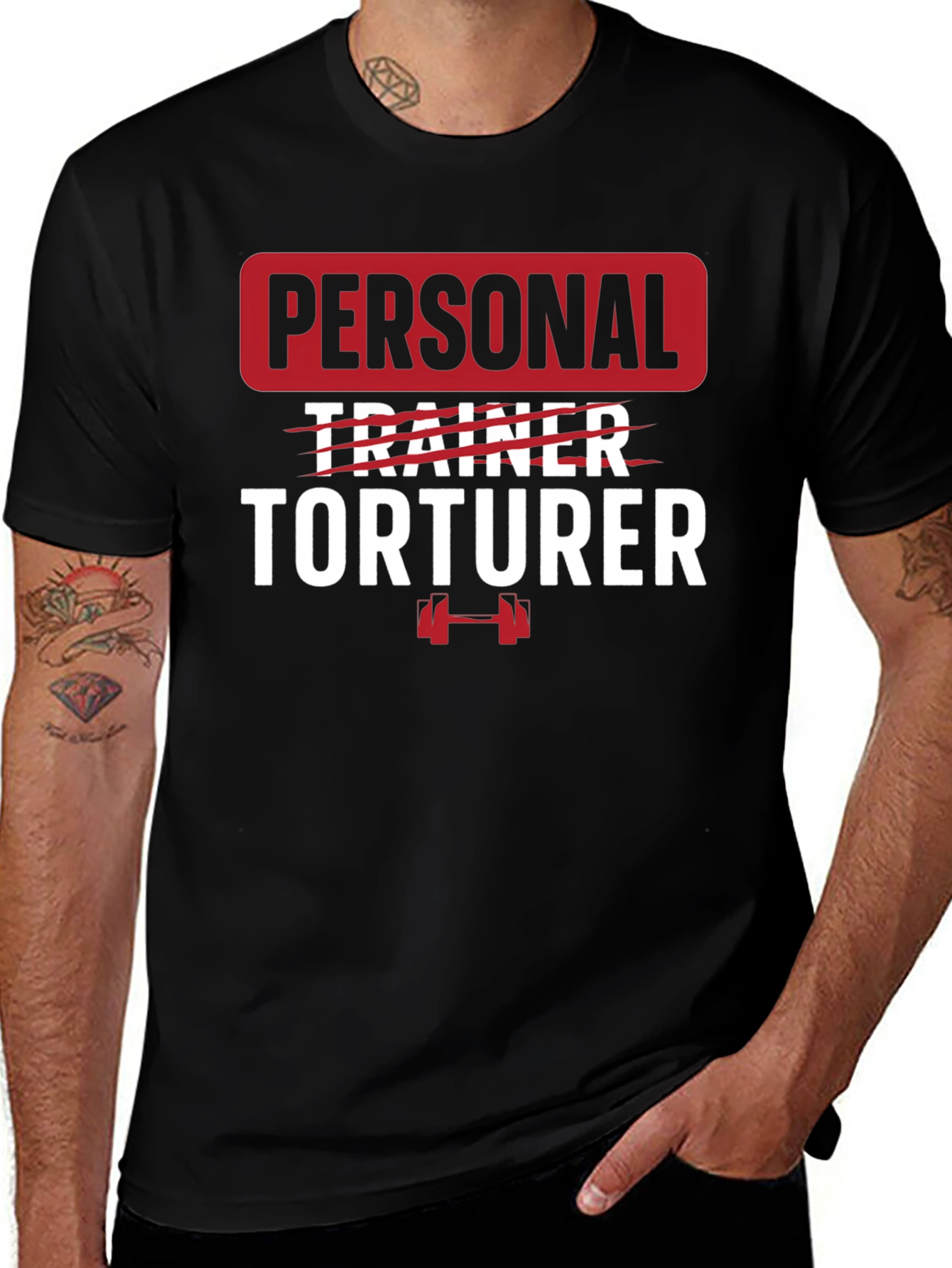 Personal Torturer Graphic Tee - Fitness Humor Shirt