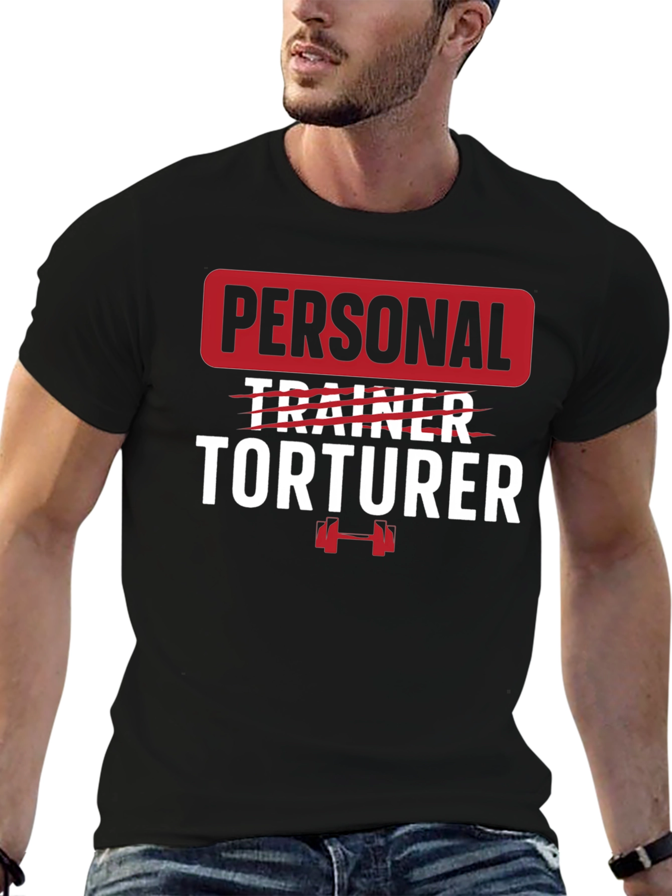 Personal Torturer Graphic Tee - Fitness Humor Shirt