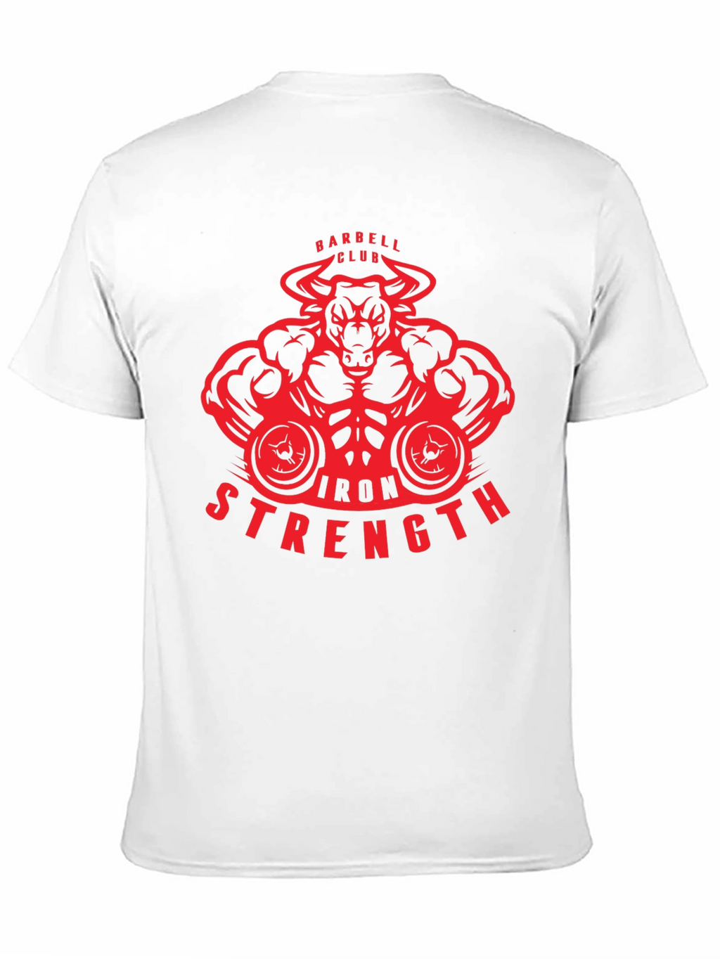 Iron Strength Barbell Club Bull T-Shirt