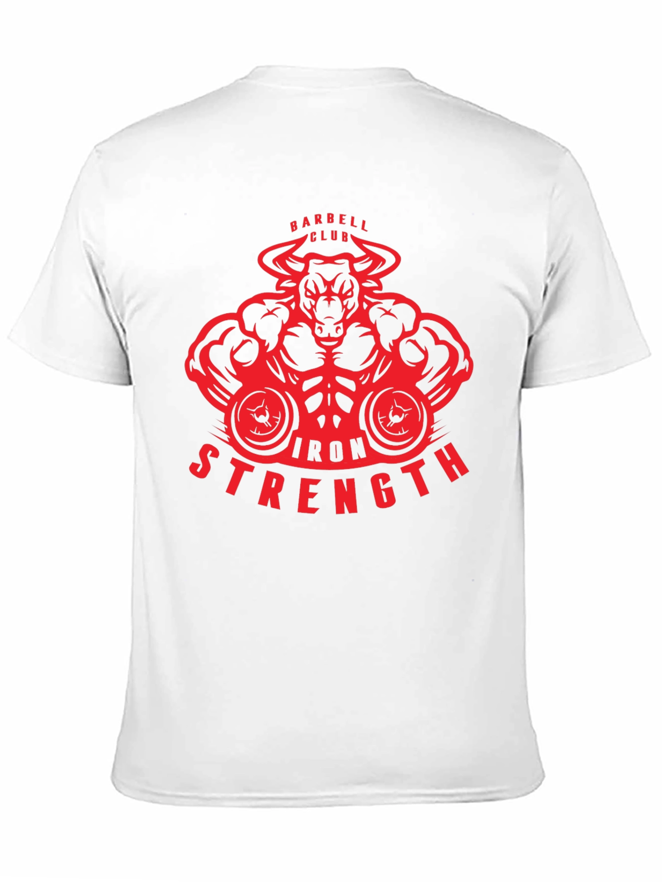 Iron Strength Barbell Club Bull T-Shirt