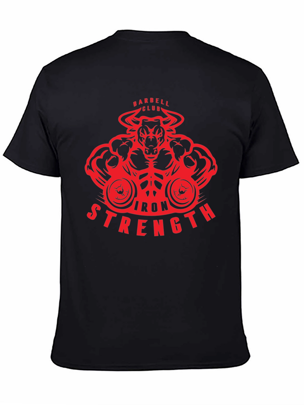 Iron Strength Barbell Club Bull T-Shirt