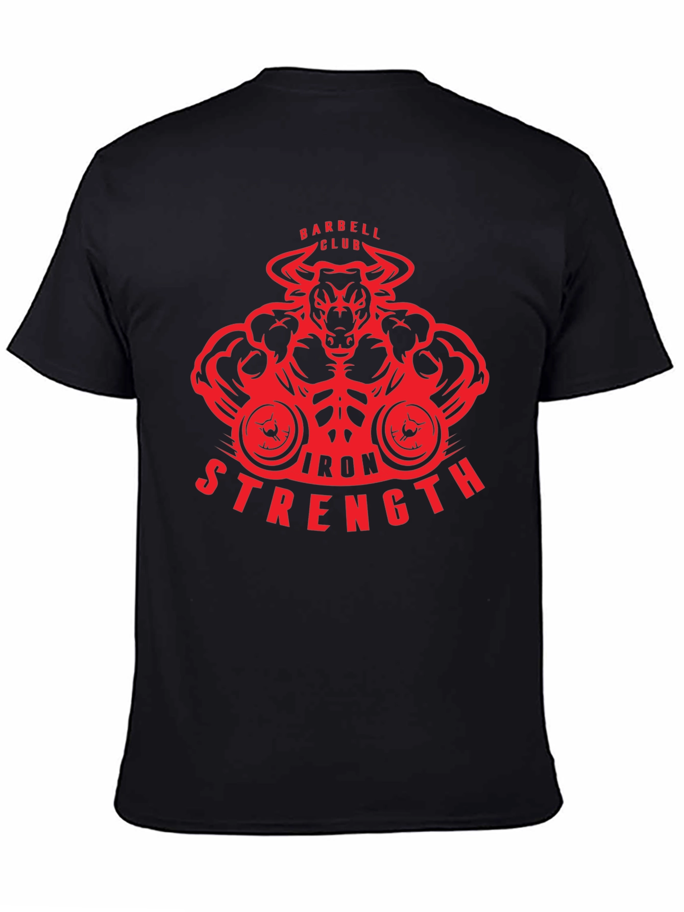 Iron Strength Barbell Club Bull T-Shirt
