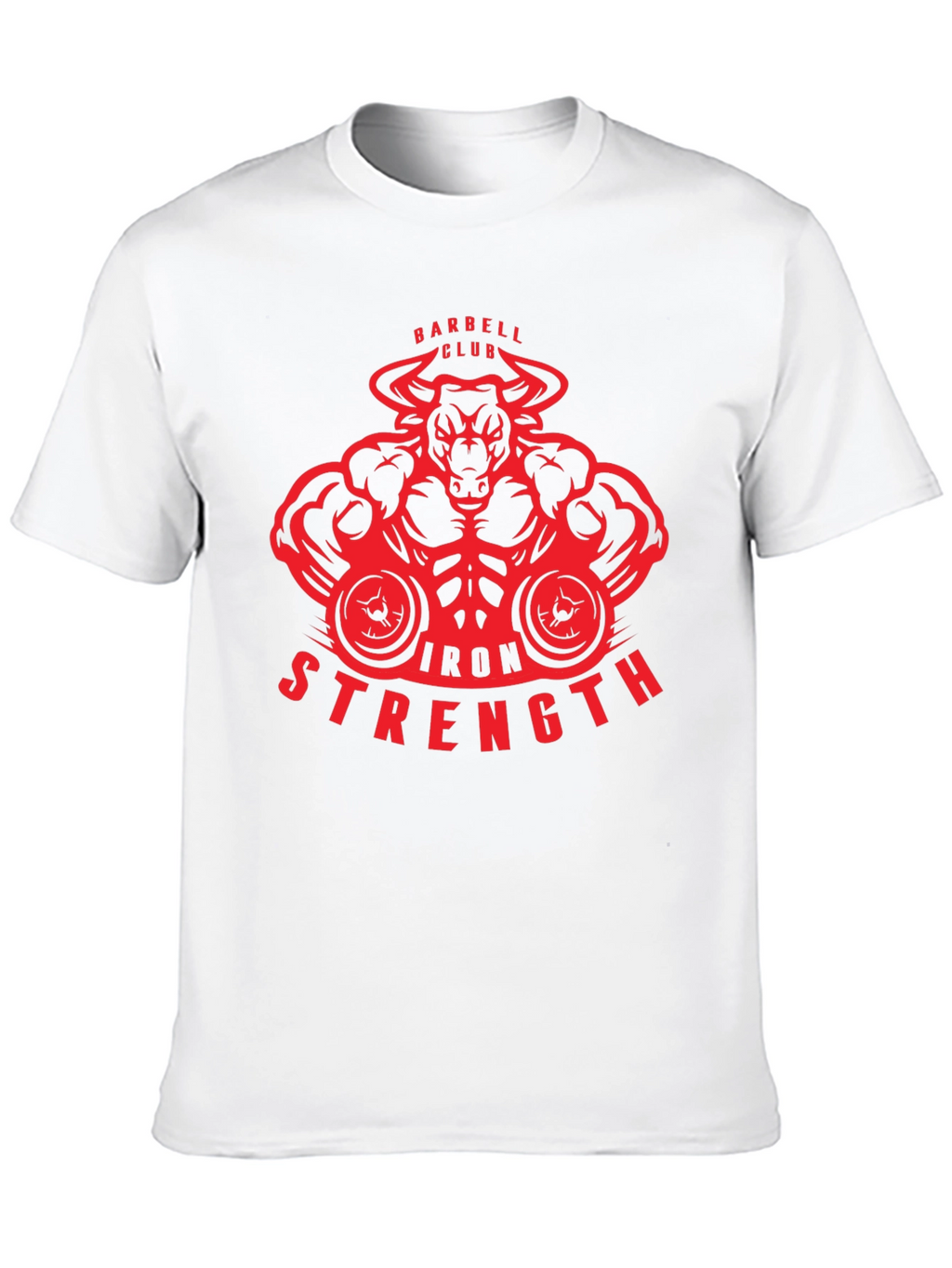 Iron Strength Barbell Club Bull T-Shirt