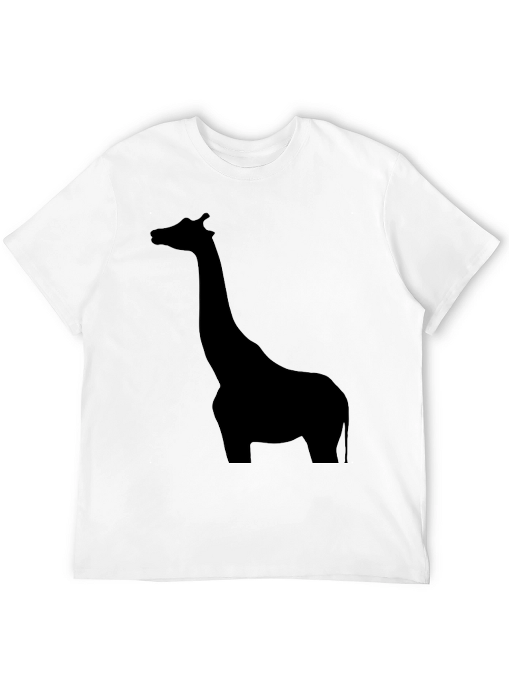 Giraffe Silhouette Black T-Shirt for Men