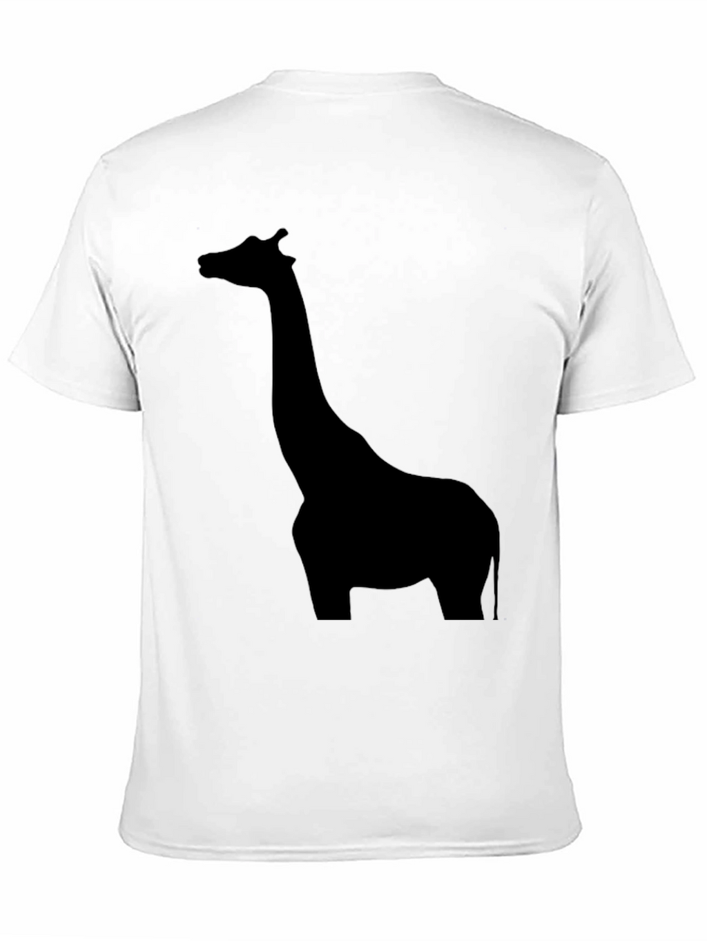 Giraffe Silhouette Black T-Shirt for Men