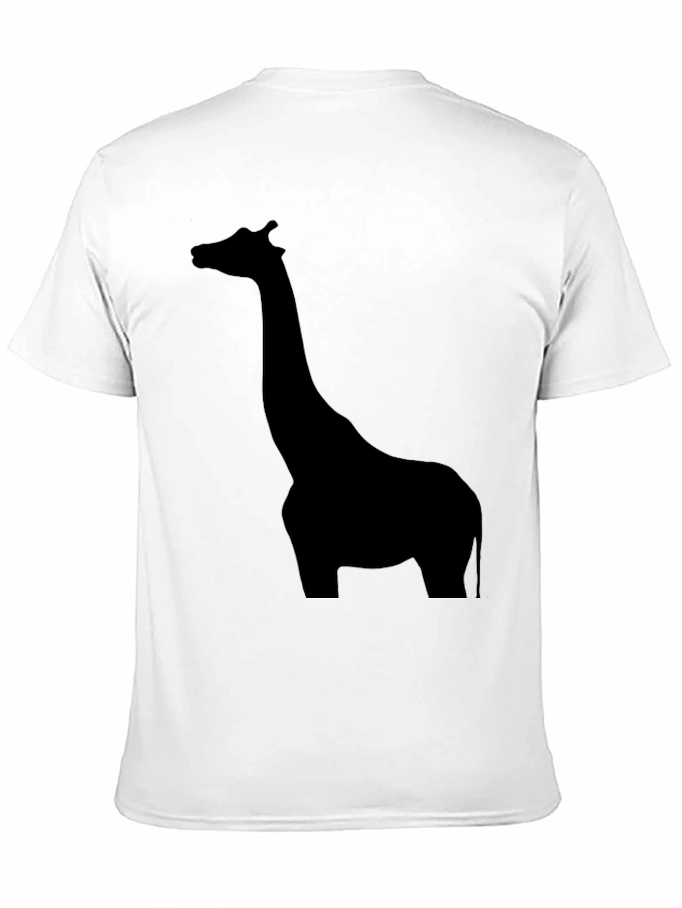 Giraffe Silhouette Black T-Shirt for Men