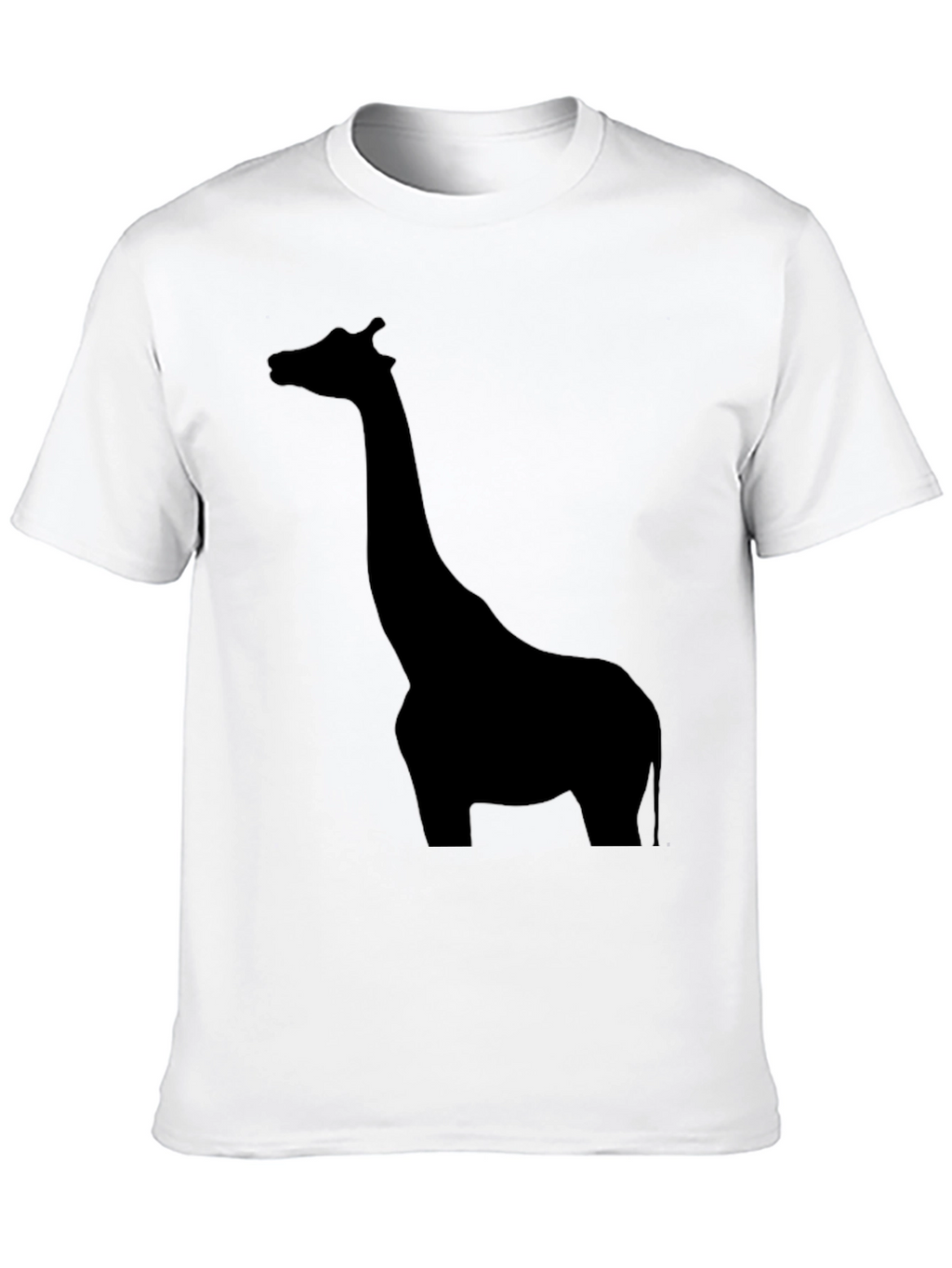 Giraffe Silhouette Black T-Shirt for Men