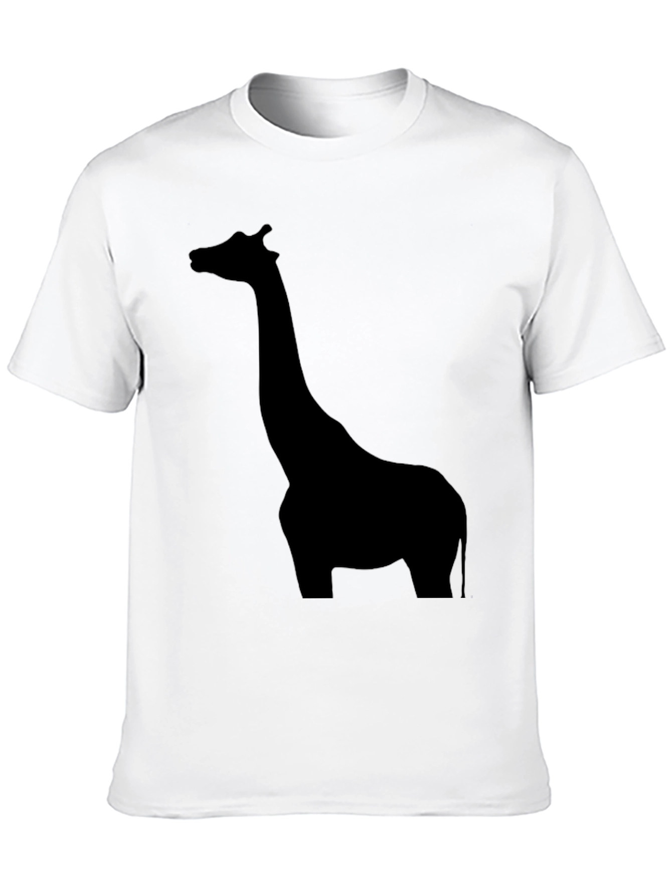 Giraffe Silhouette Black T-Shirt for Men