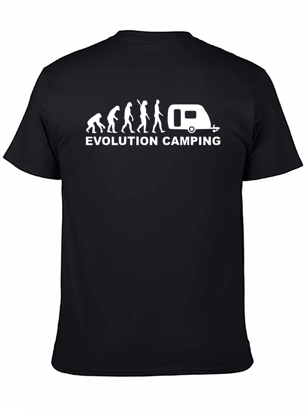 Evolution Camping Black Graphic T-Shirt