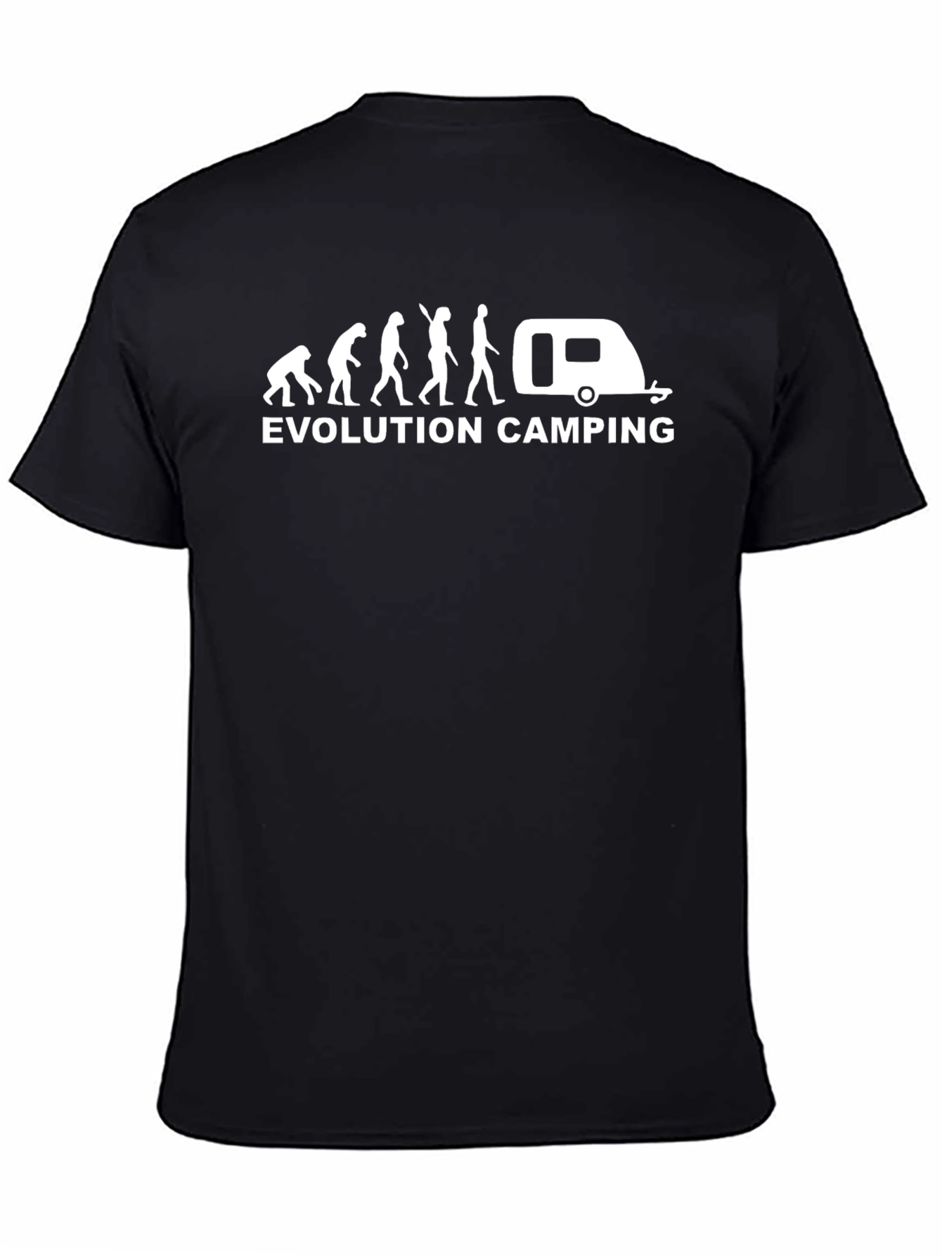 Evolution Camping Black Graphic T-Shirt