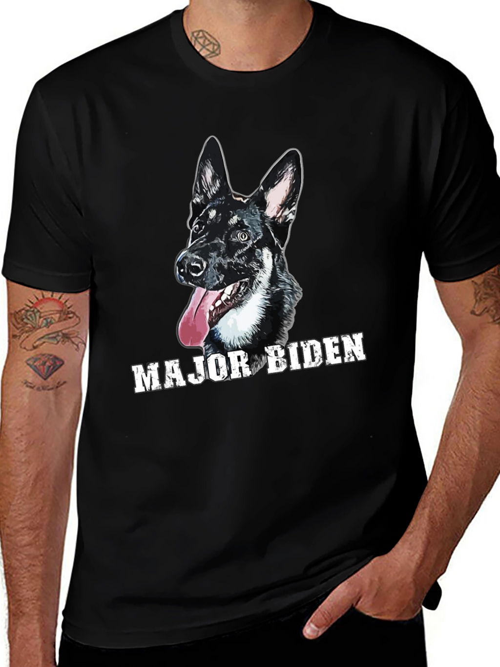 Major Biden Dog Graphic T-Shirt