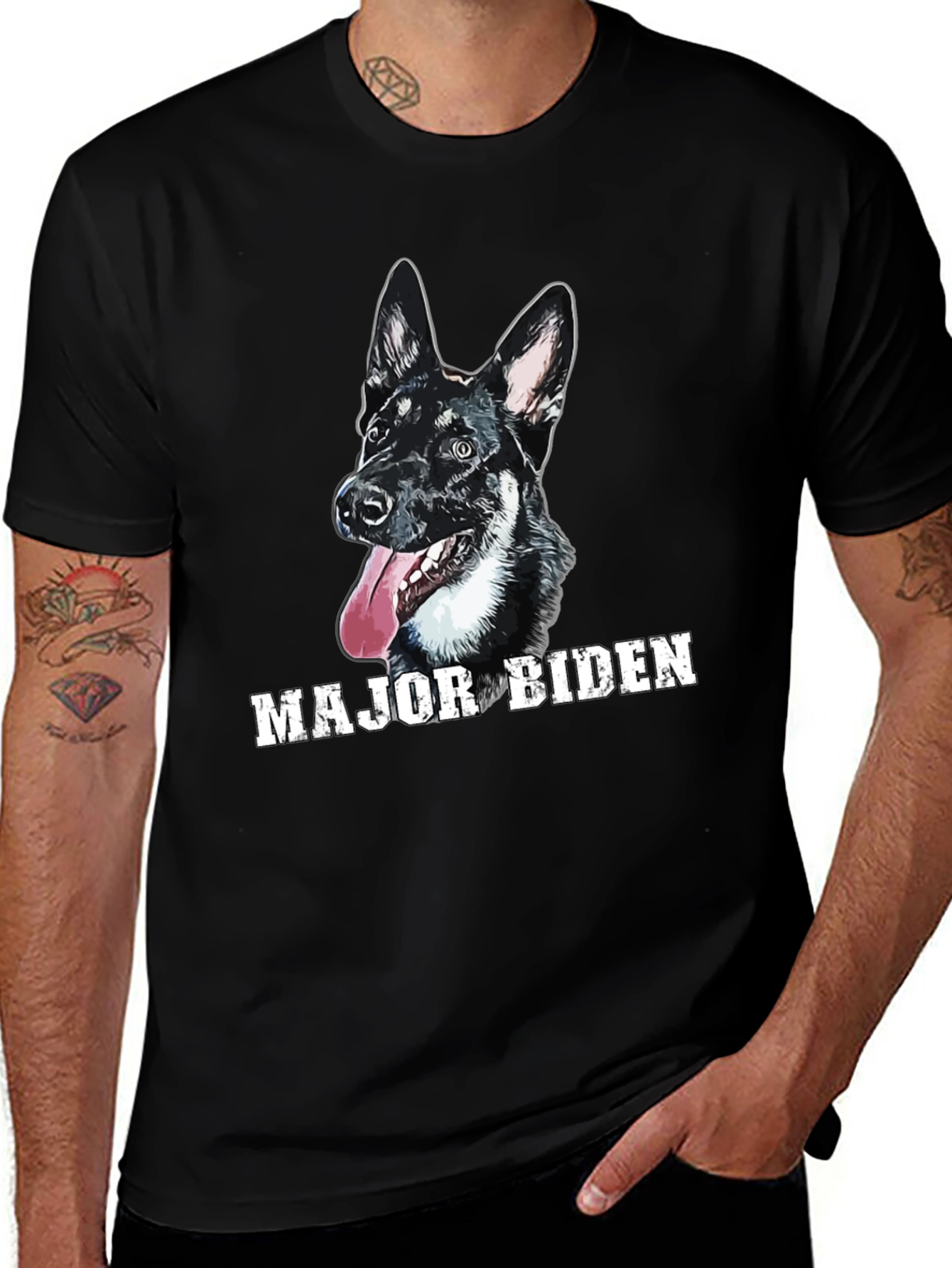 Major Biden Dog Graphic T-Shirt