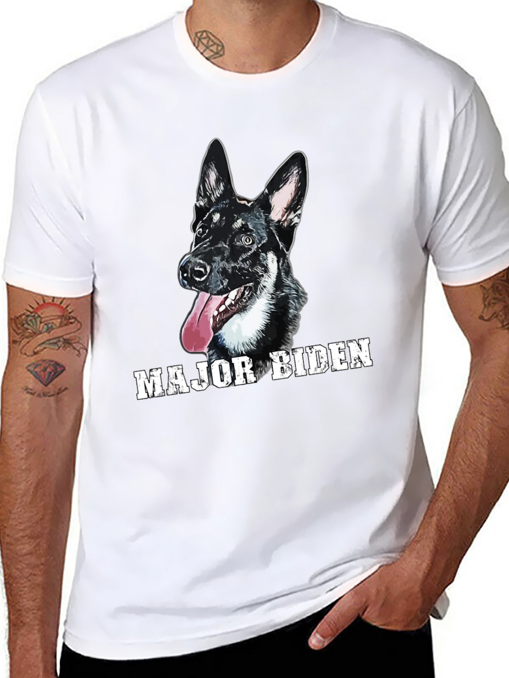 Major Biden Dog Graphic T-Shirt