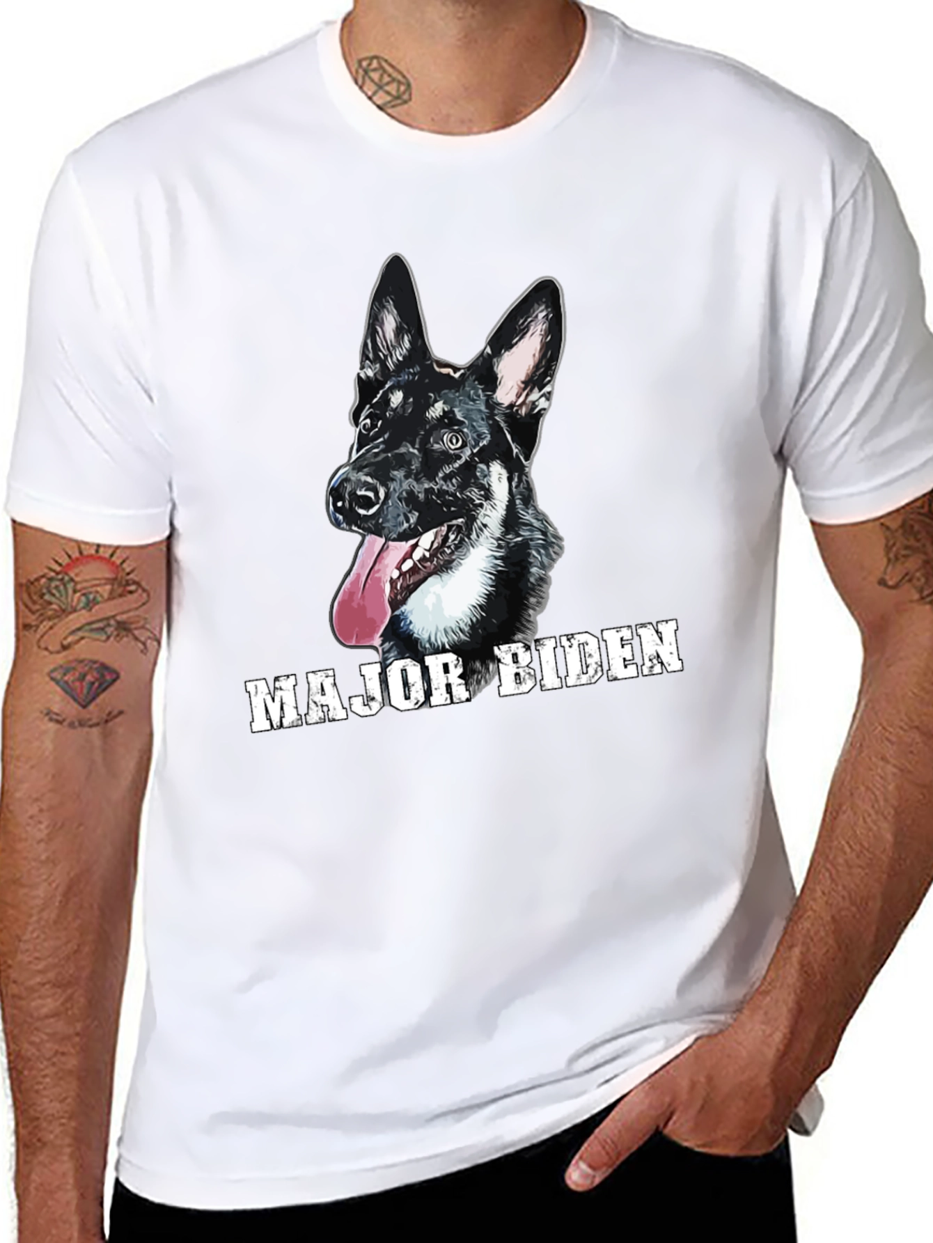 Major Biden Dog Graphic T-Shirt