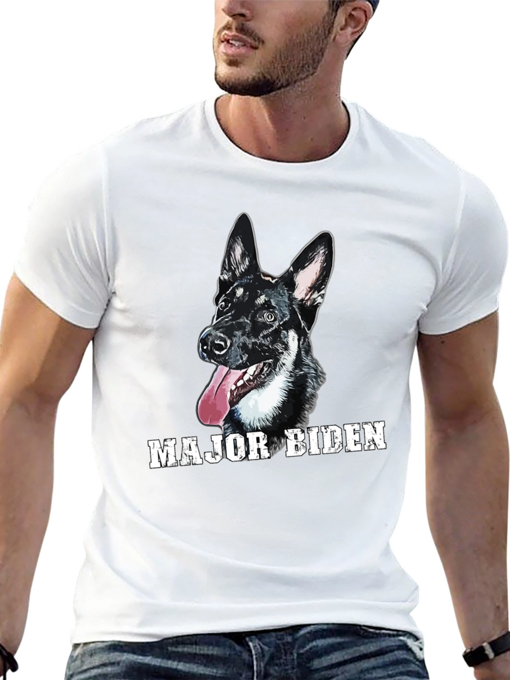 Major Biden Dog Graphic T-Shirt