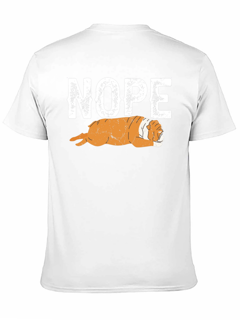 Nope Bulldog Graphic T-Shirt - Relaxed Fit