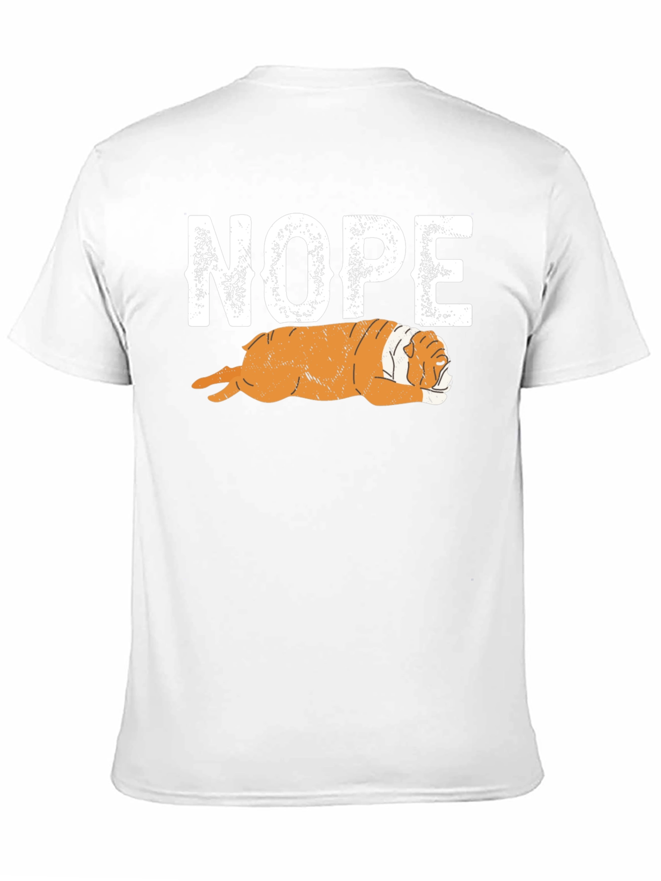 Nope Bulldog Graphic T-Shirt - Relaxed Fit