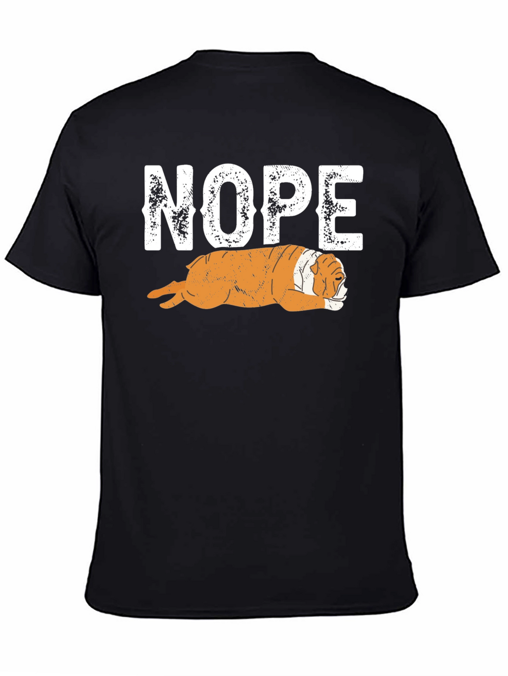 Nope Bulldog Graphic T-Shirt - Relaxed Fit