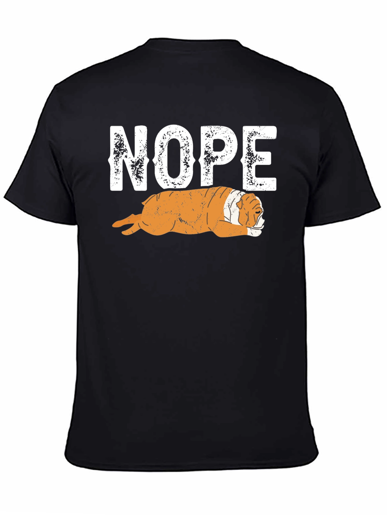 Nope Bulldog Graphic T-Shirt - Relaxed Fit