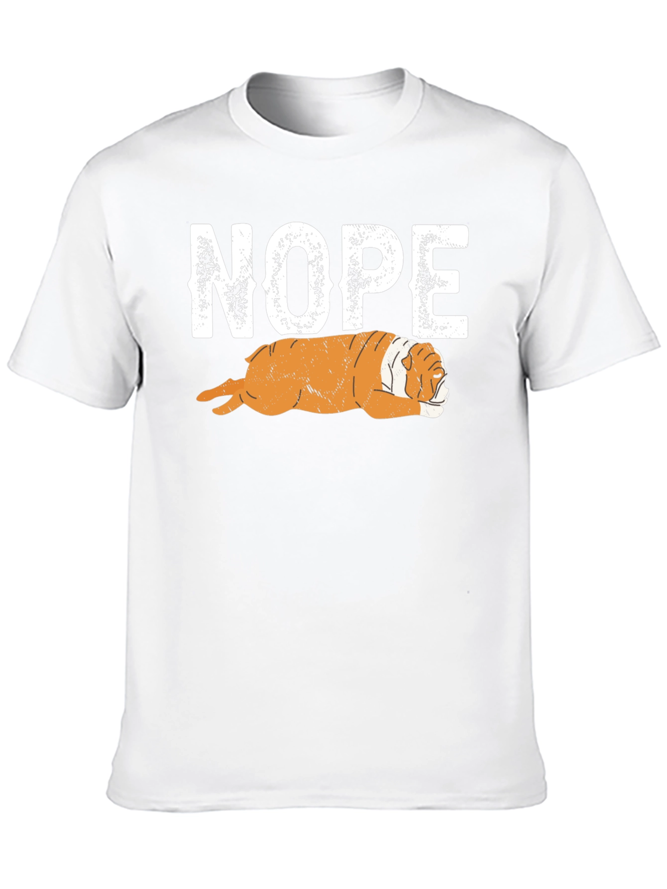 Nope Bulldog Graphic T-Shirt - Relaxed Fit