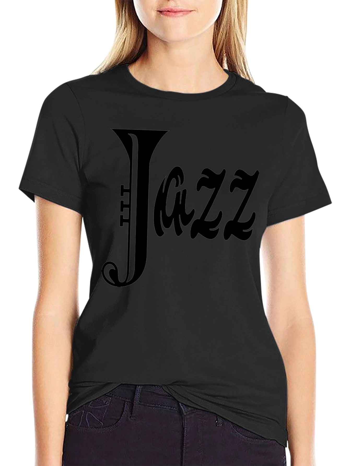 Black Jazz Music T-Shirt