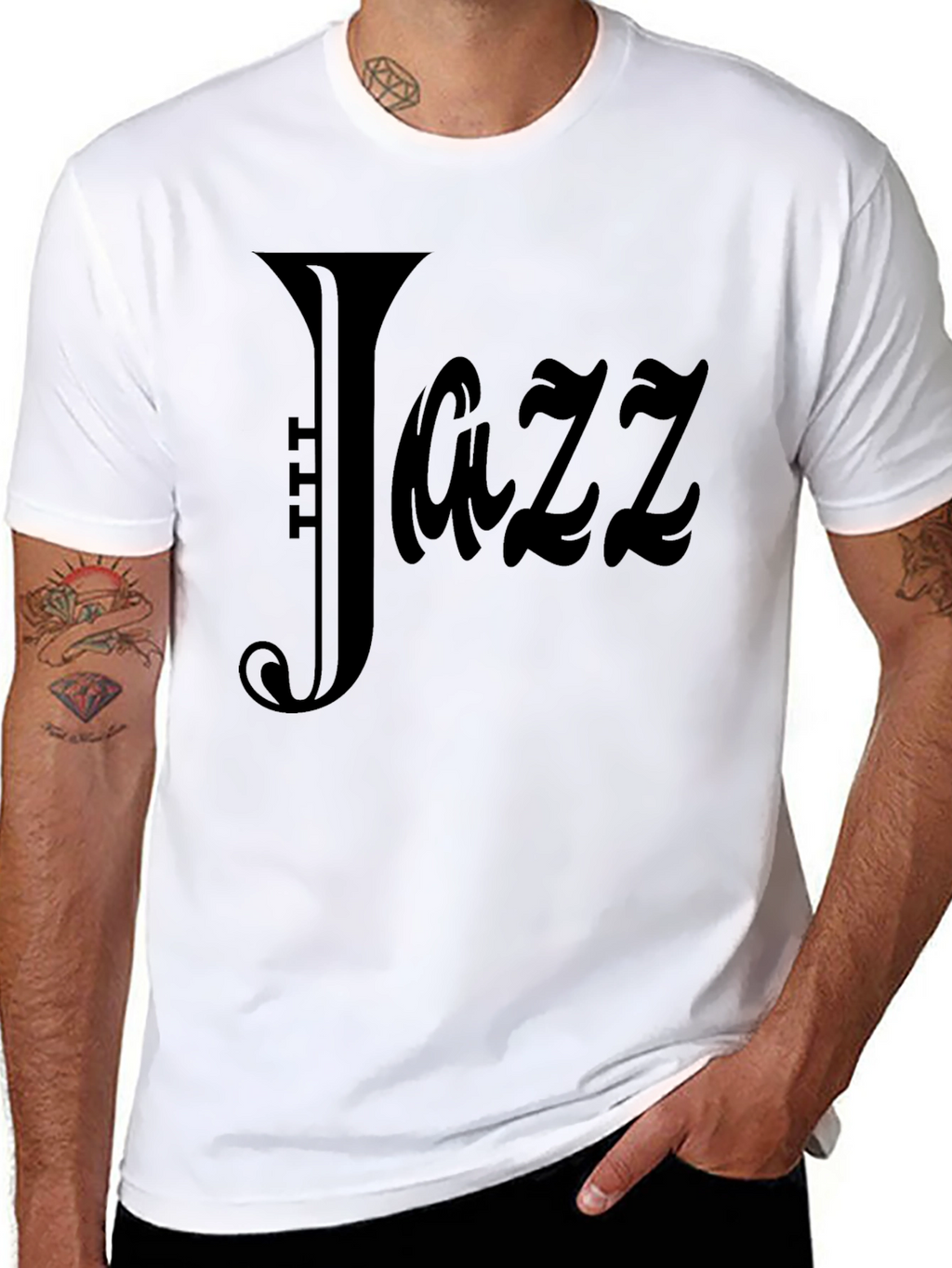 Black Jazz Music T-Shirt
