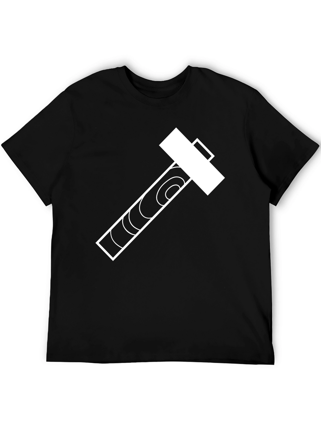 Hammer Graphic Tee - Black Cotton Blend Casual Shirt