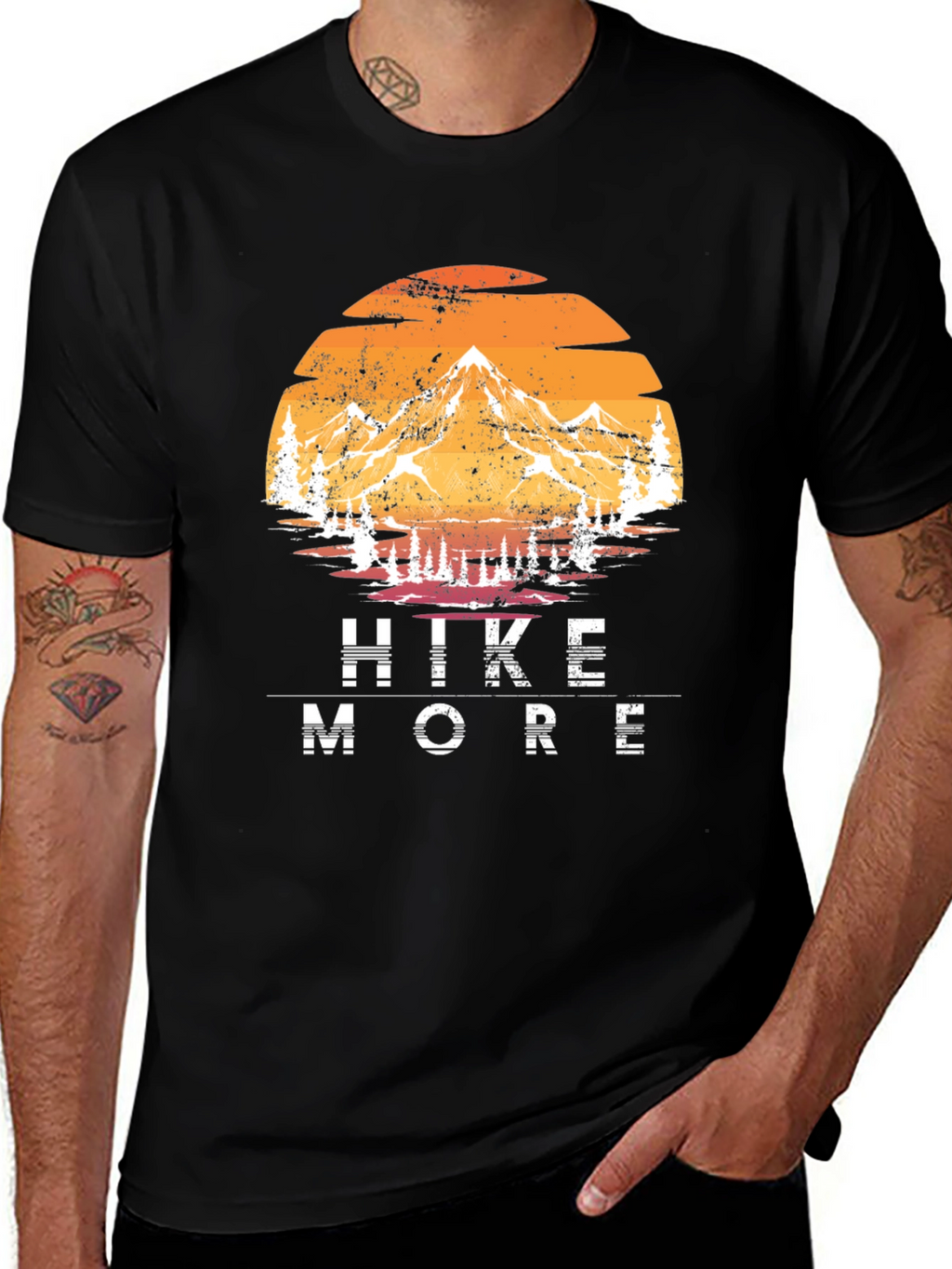 Hike More Graphic T-Shirt - Mountain Adventure