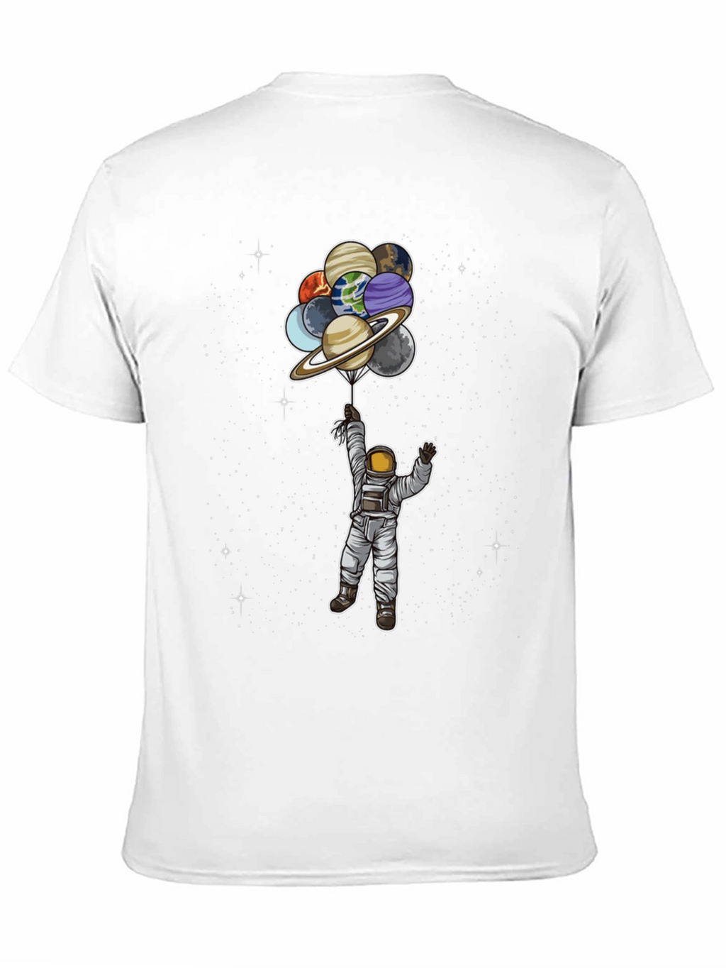 Astronaut Planets Balloon Graphic Tee