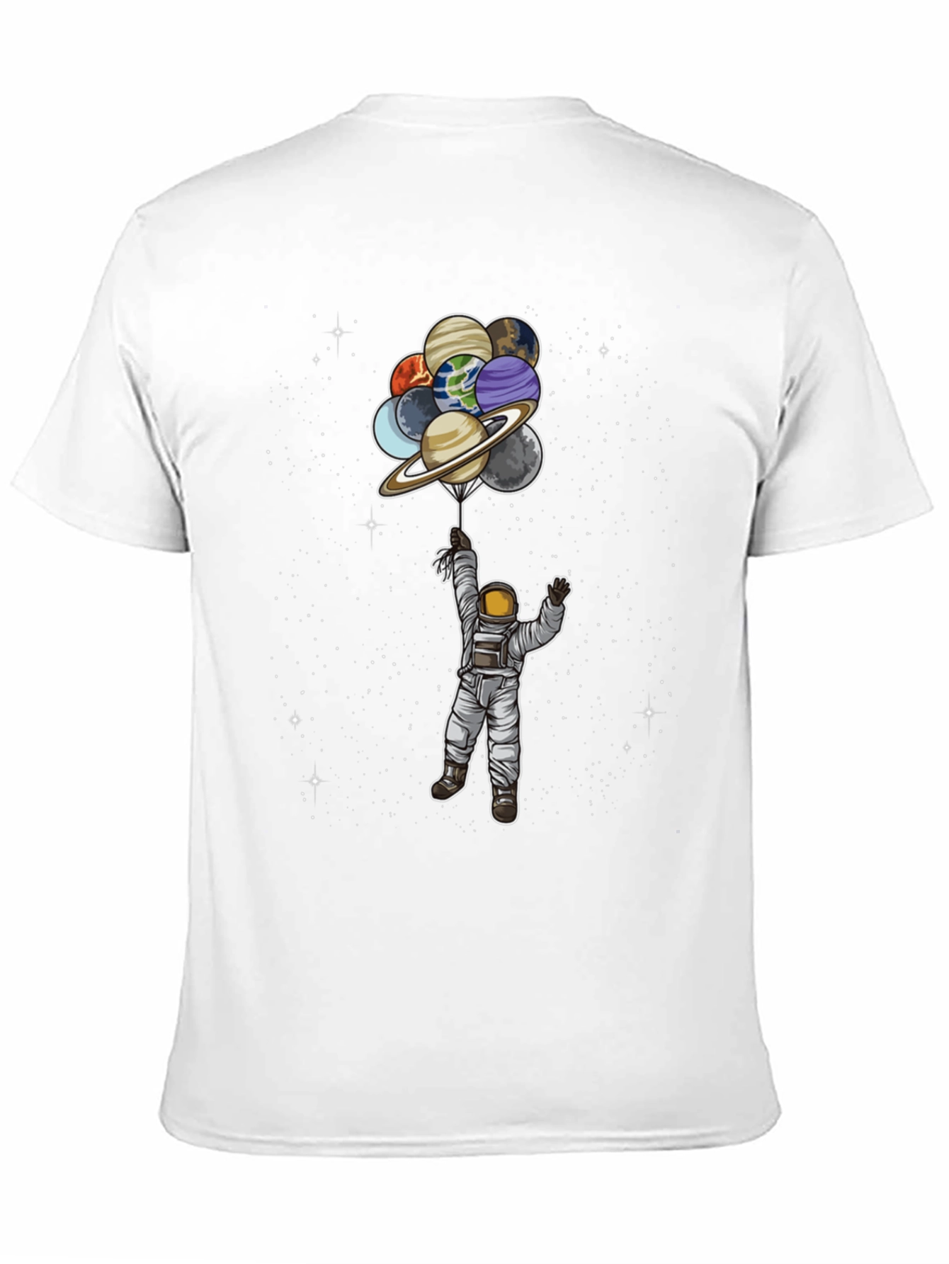 Astronaut Planets Balloon Graphic Tee