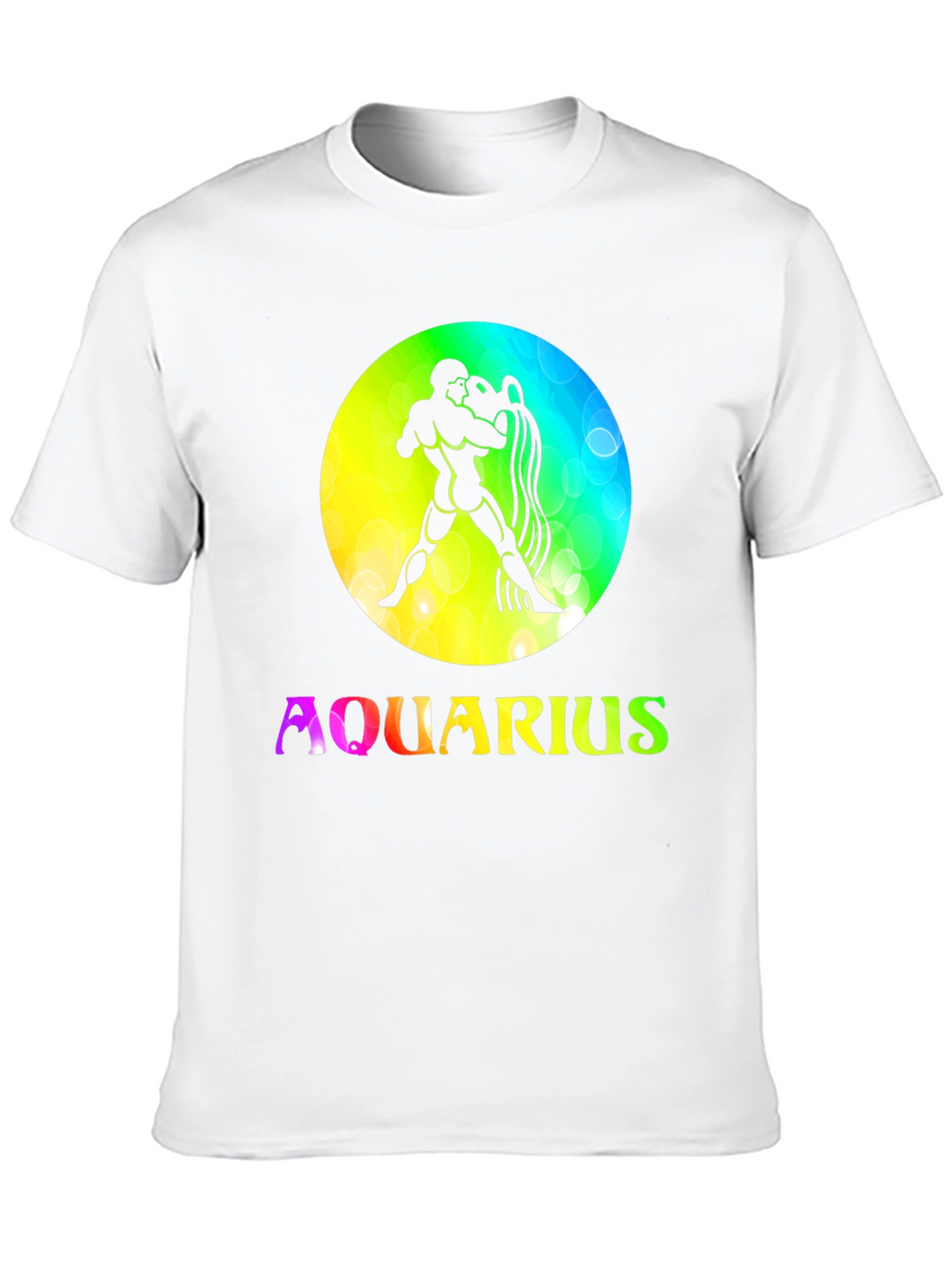 Aquarius Zodiac Sign T-Shirt - Black