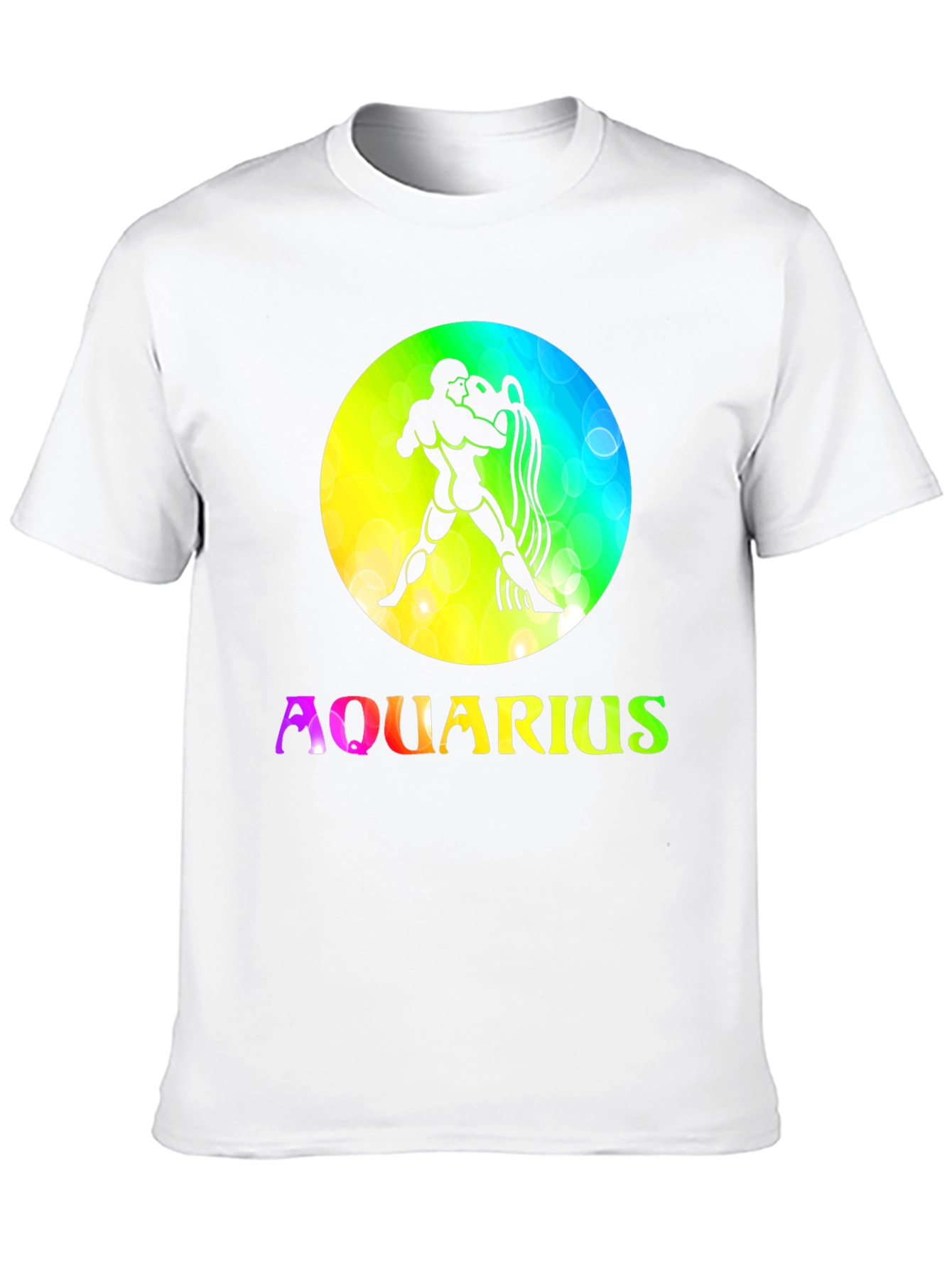 Aquarius Zodiac Sign T-Shirt - Black
