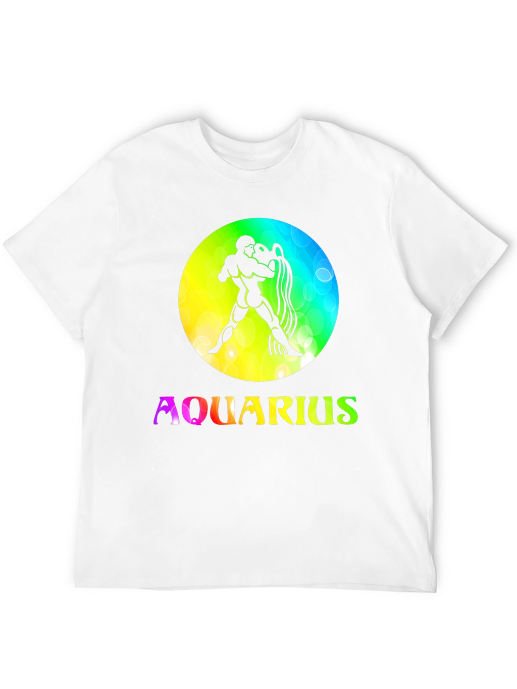 Aquarius Zodiac Sign T-Shirt - Black