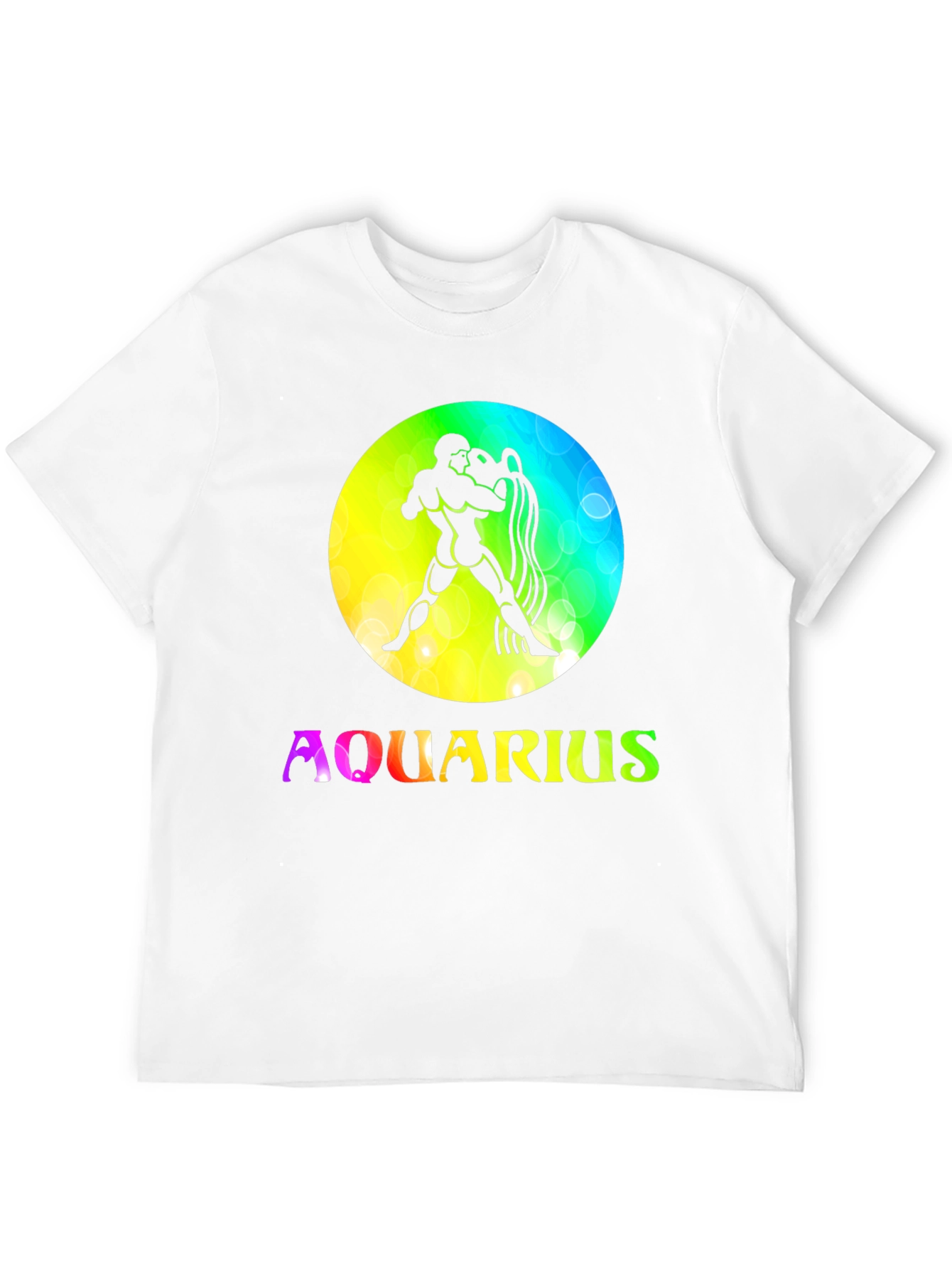 Aquarius Zodiac Sign T-Shirt - Black