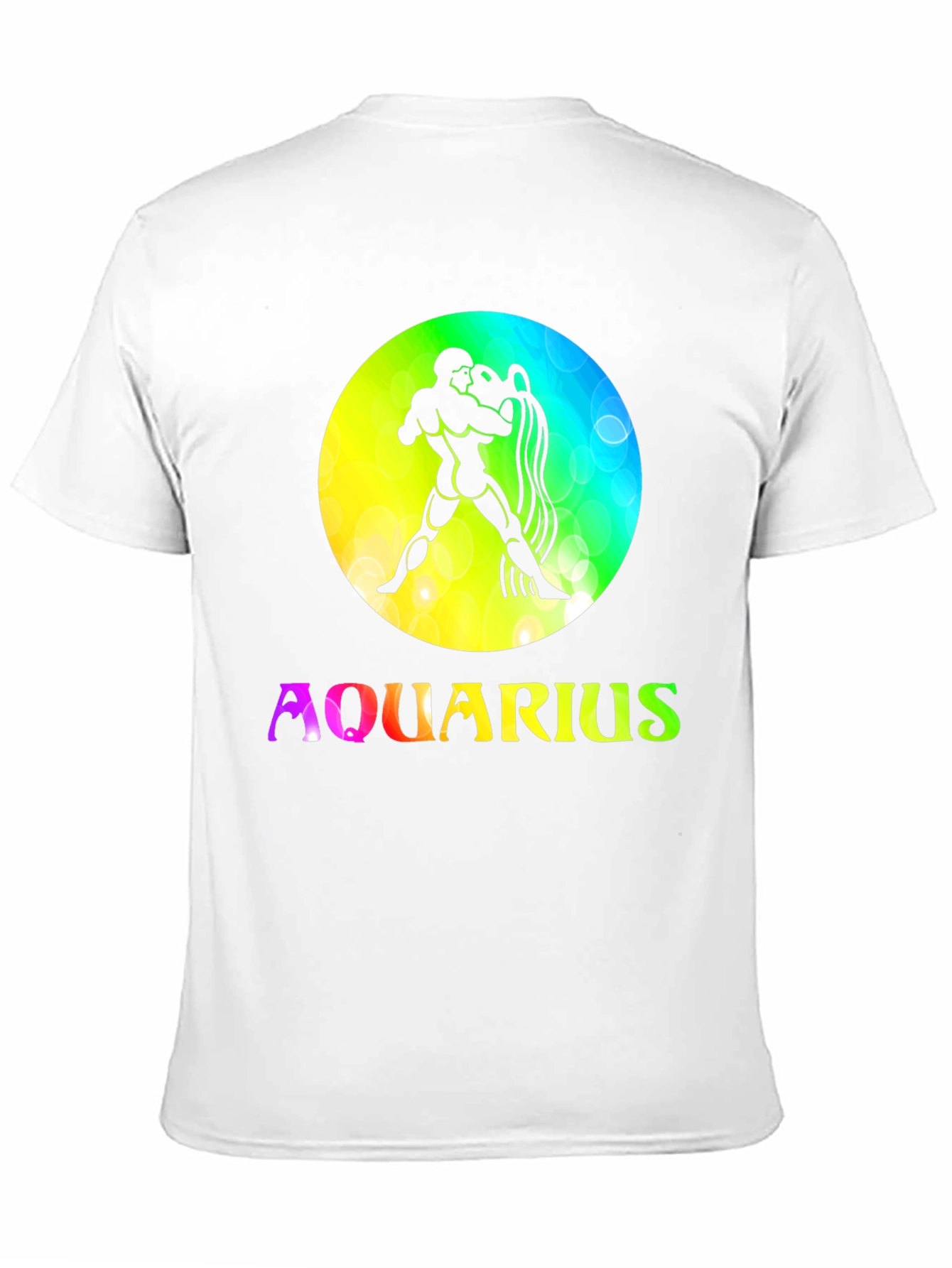 Aquarius Zodiac Sign T-Shirt - Black