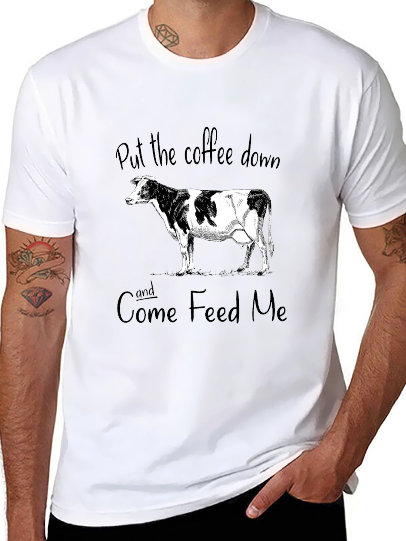 Funny Cow Graphic T-Shirt
