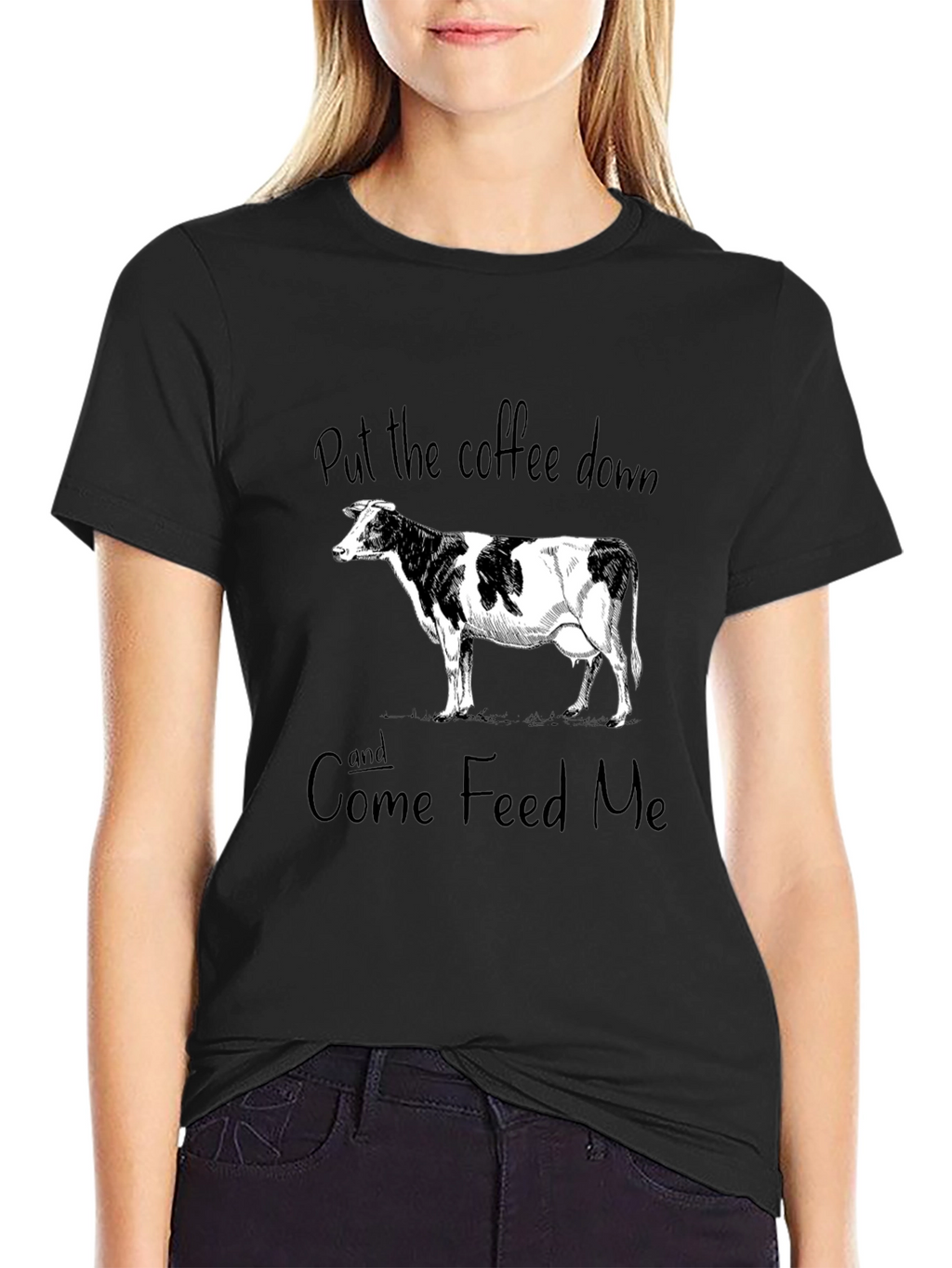 Funny Cow Graphic T-Shirt