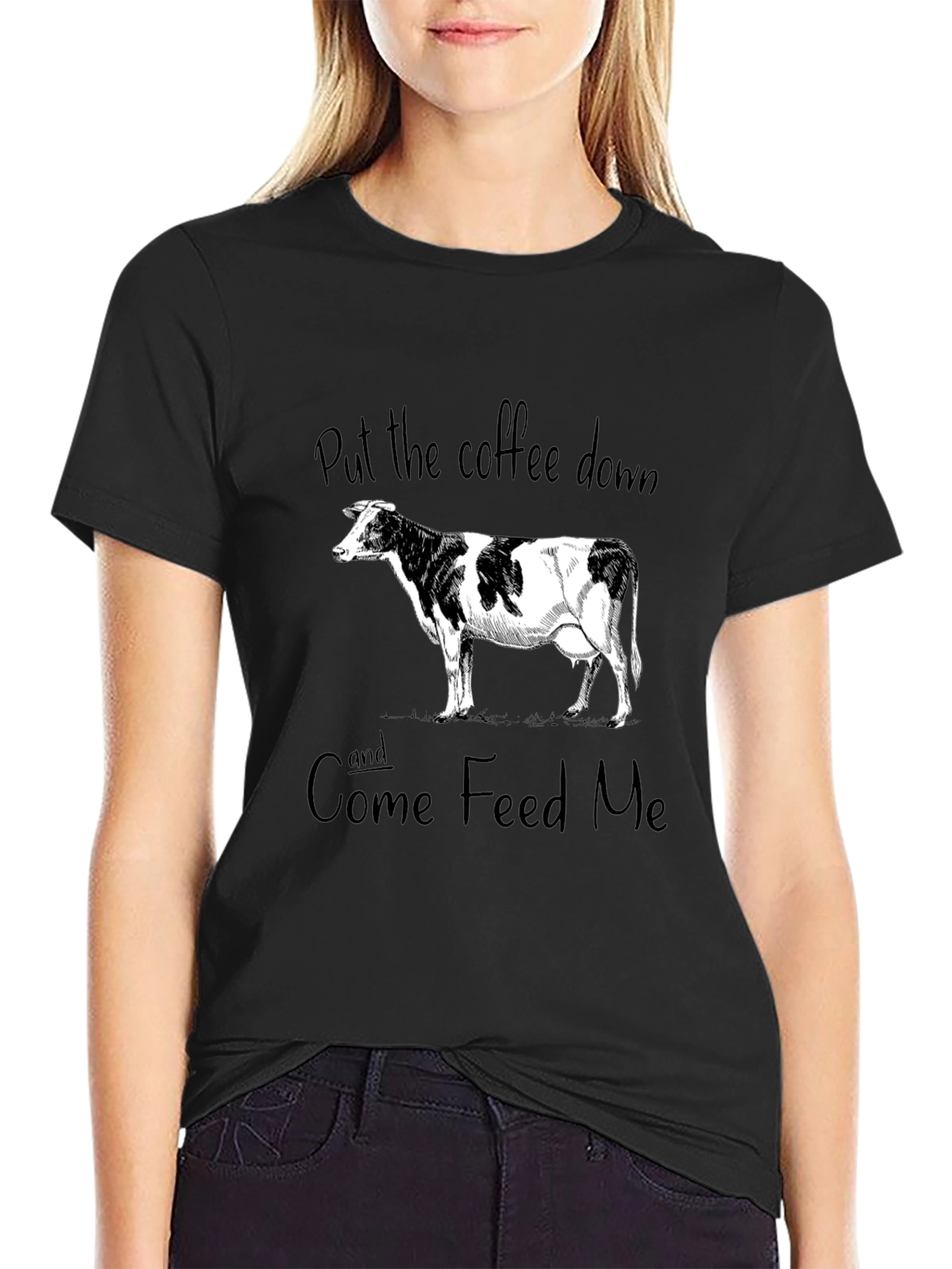 Funny Cow Graphic T-Shirt