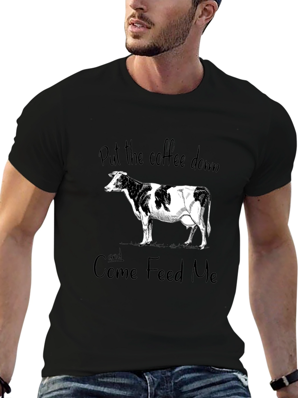 Funny Cow Graphic T-Shirt