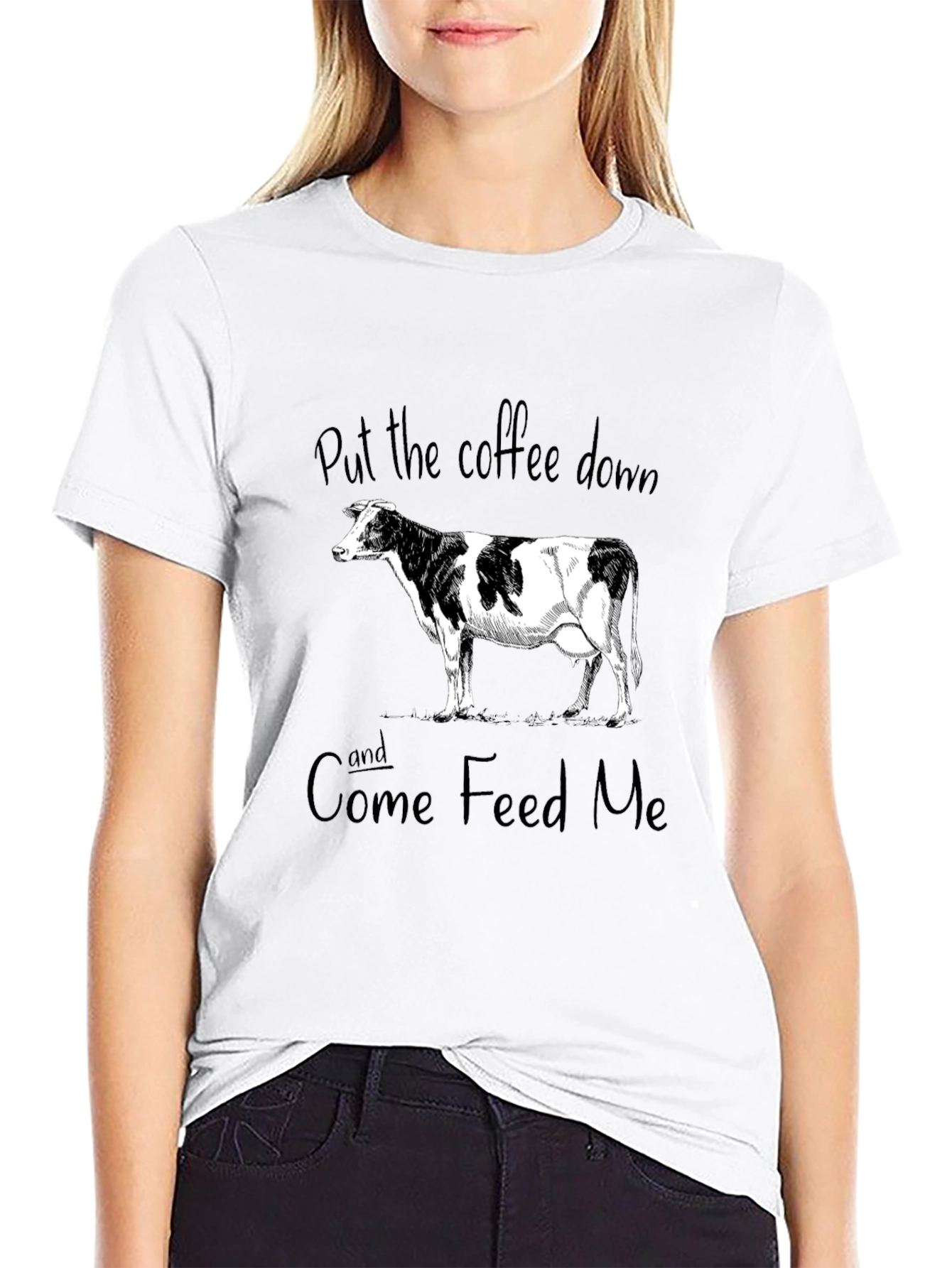 Funny Cow Graphic T-Shirt