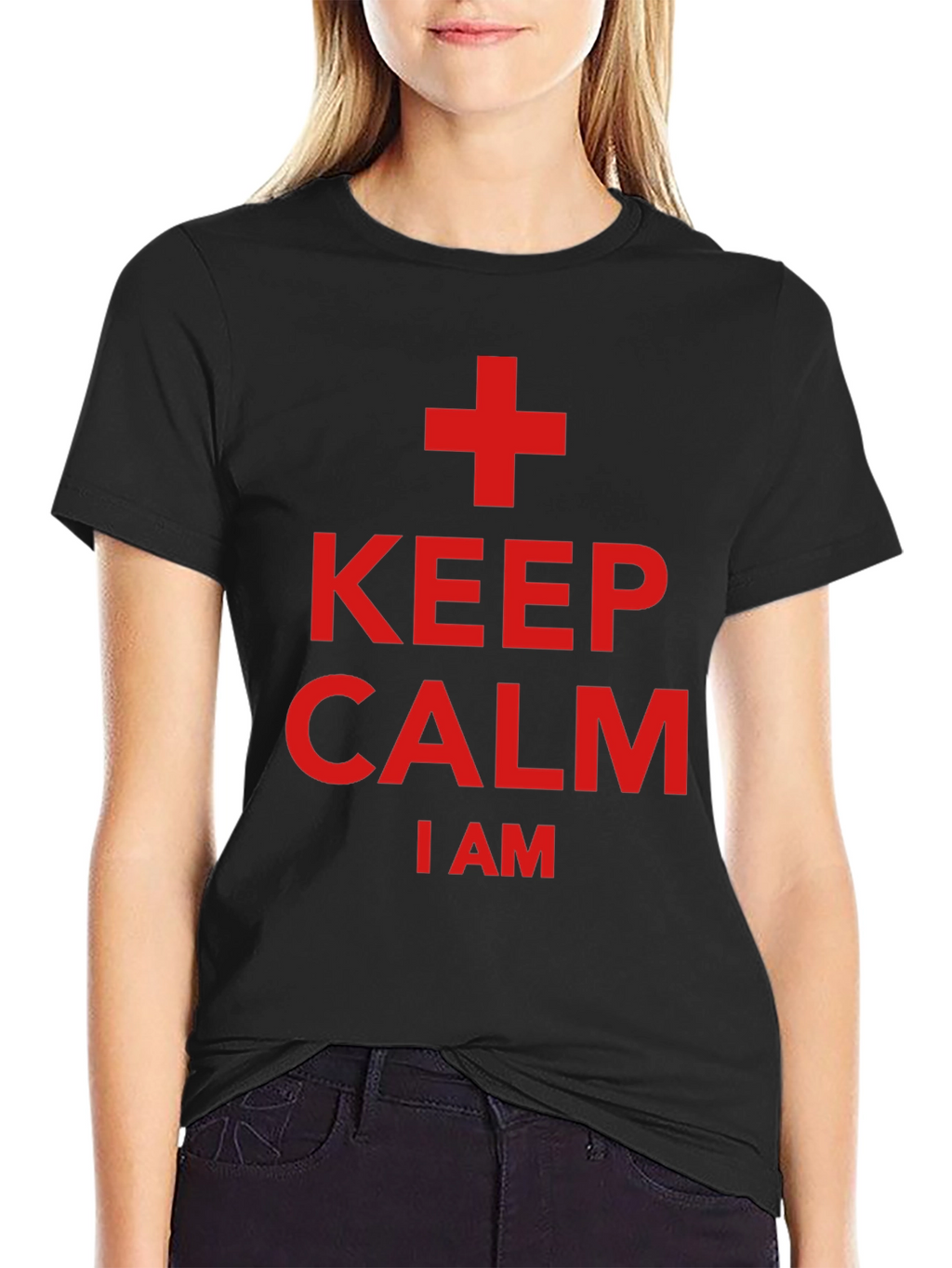 Keep Calm I Am A + T-Shirt