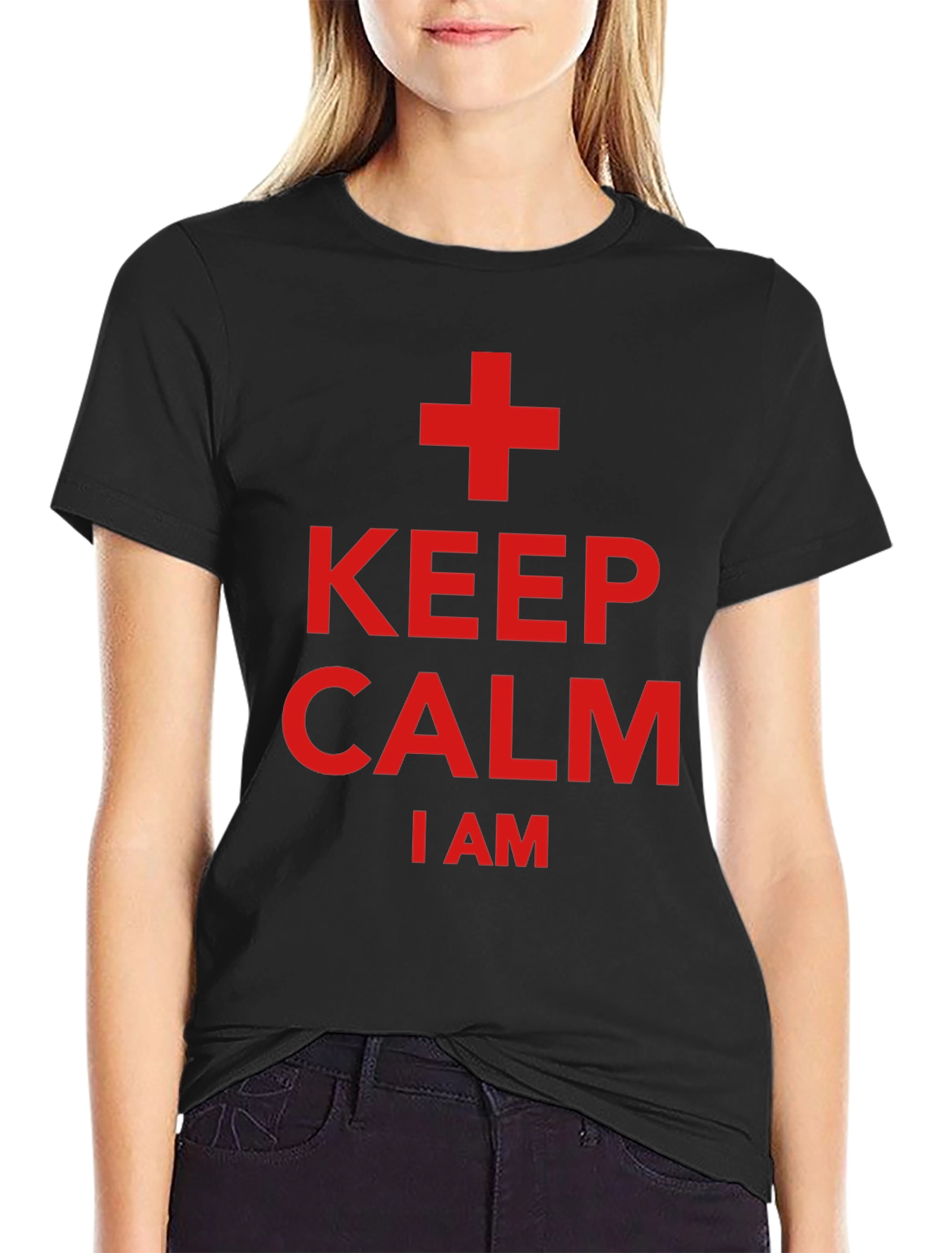 Keep Calm I Am A + T-Shirt