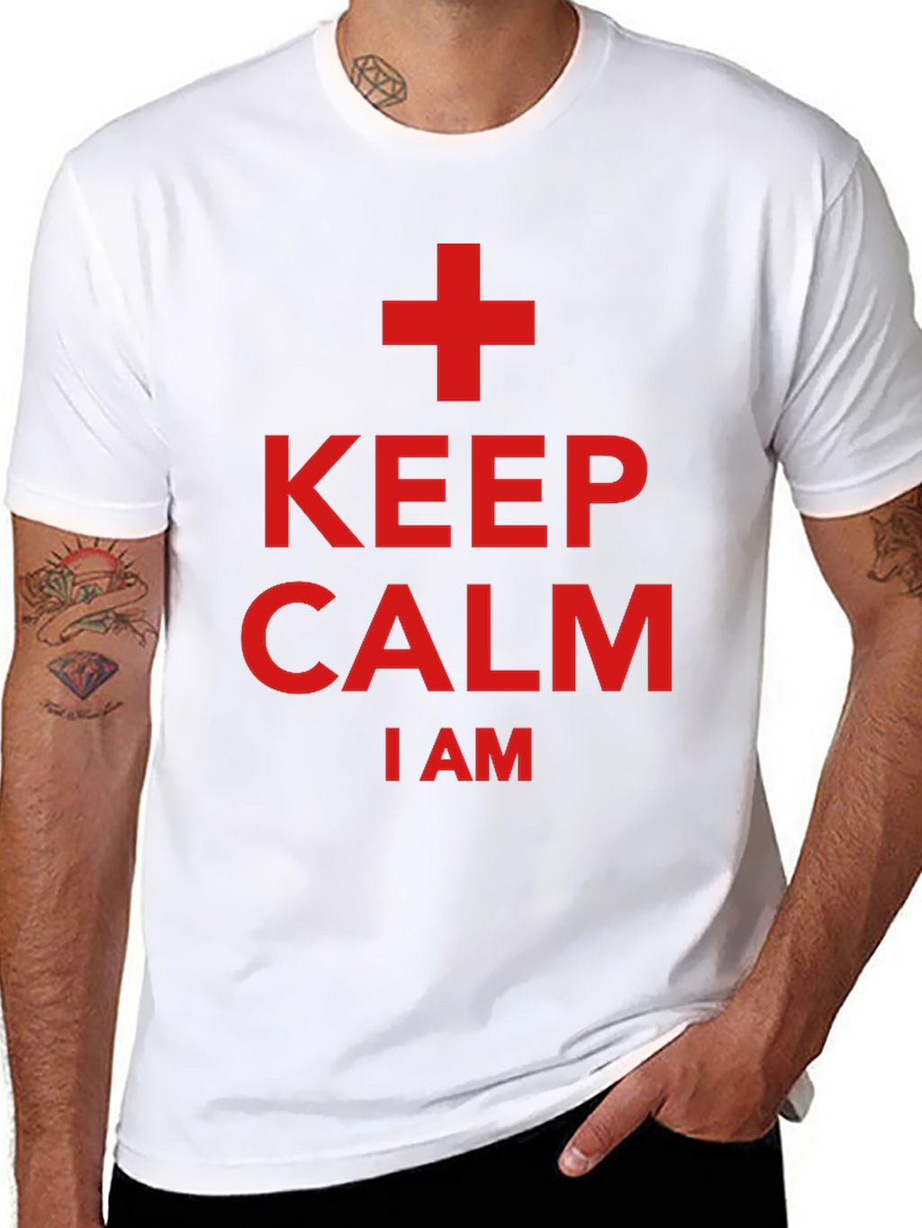 Keep Calm I Am A + T-Shirt